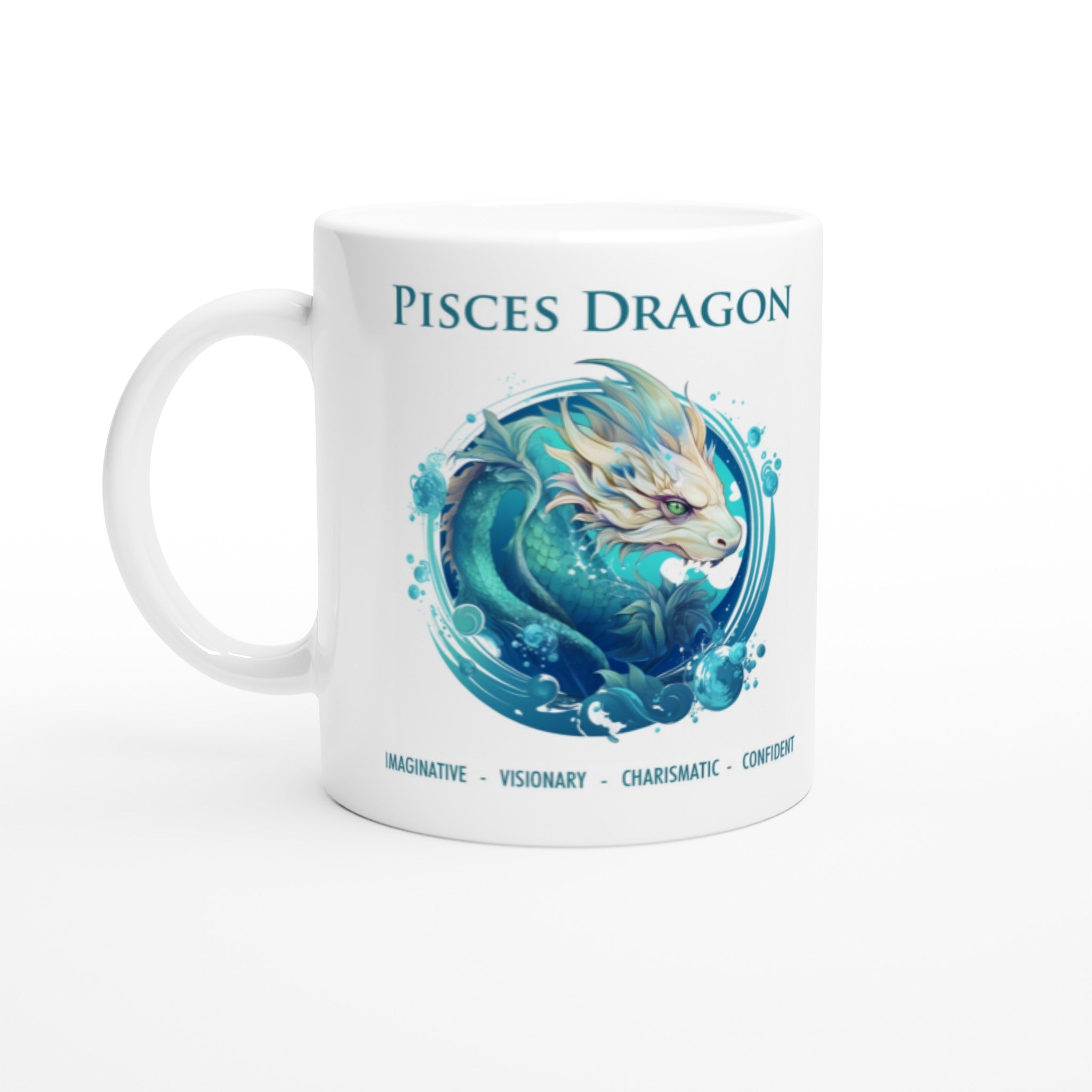 Pisces Dragon Ceramic Mug