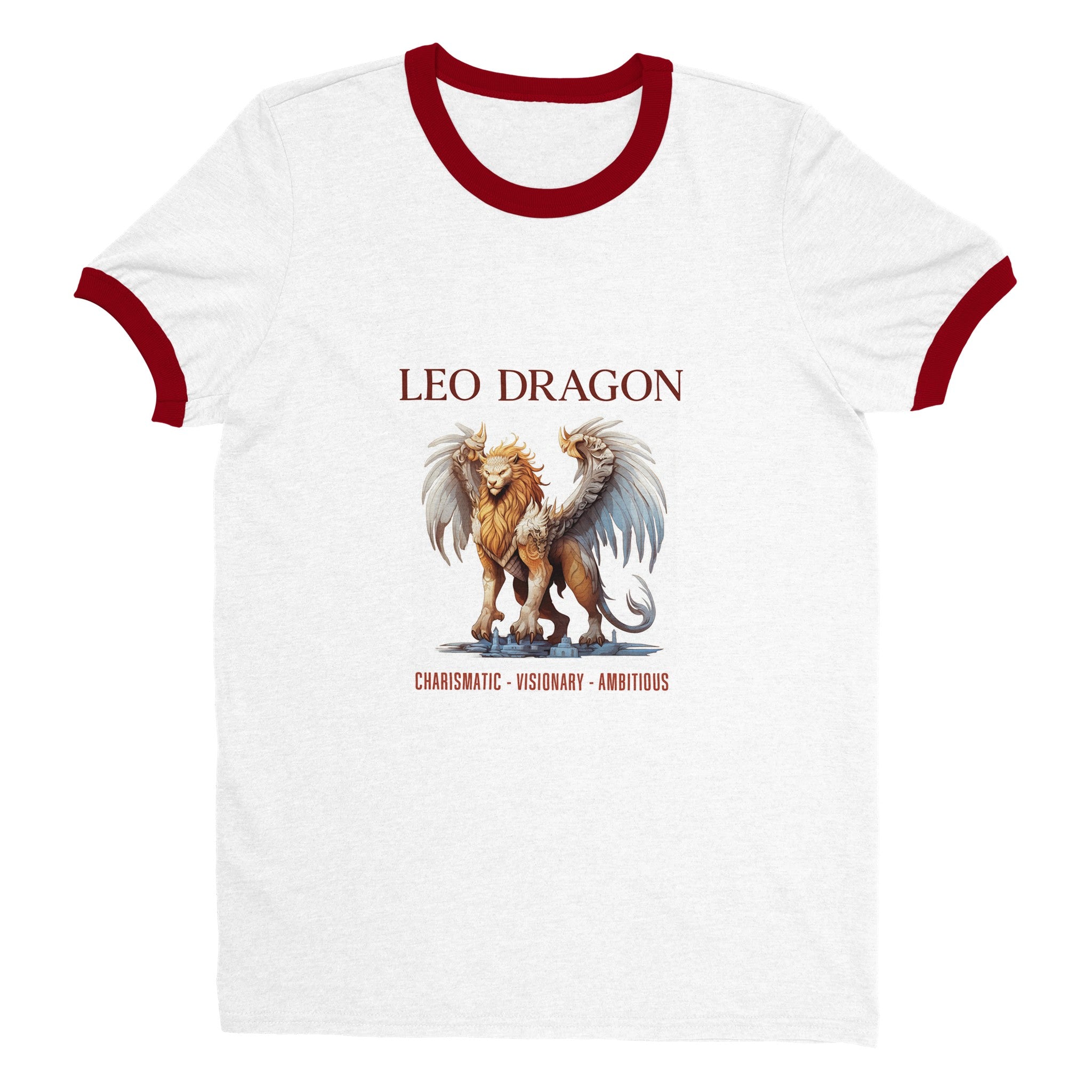 Leo Dragon i Unisex Ringer T-shirt