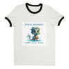 Pisces Monkey (M) Unisex Ringer T-shirt