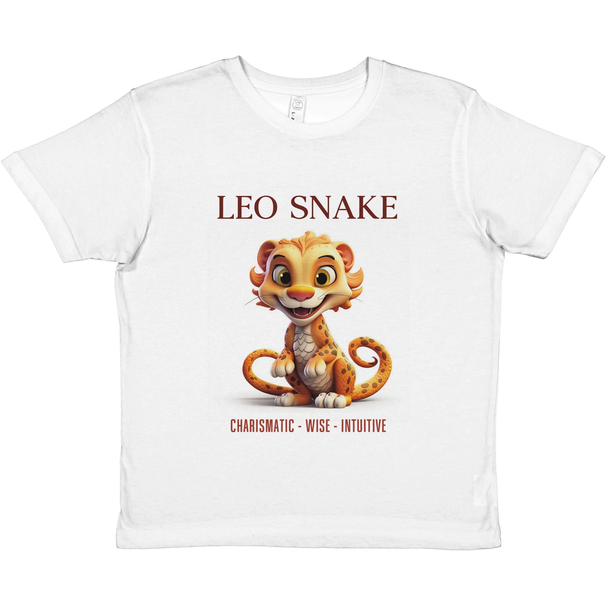 Leo Snake (M) Premium Kids Crewneck T-shirt