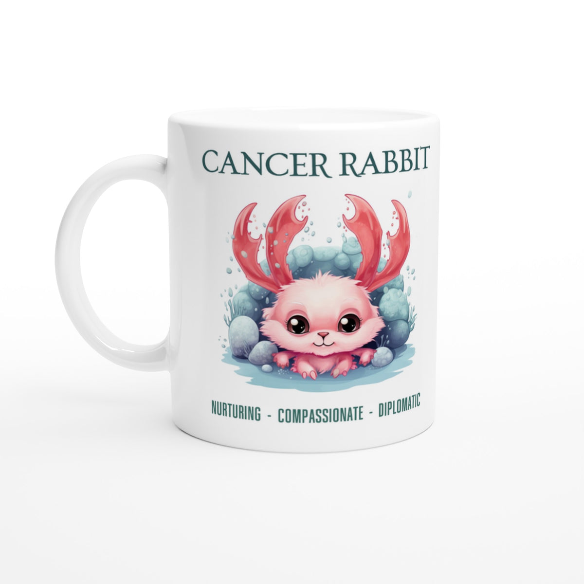 Cancer Rabbit Ceramic Mug – Zodiac Gear