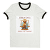 Libra Dog i Unisex Ringer T-shirt