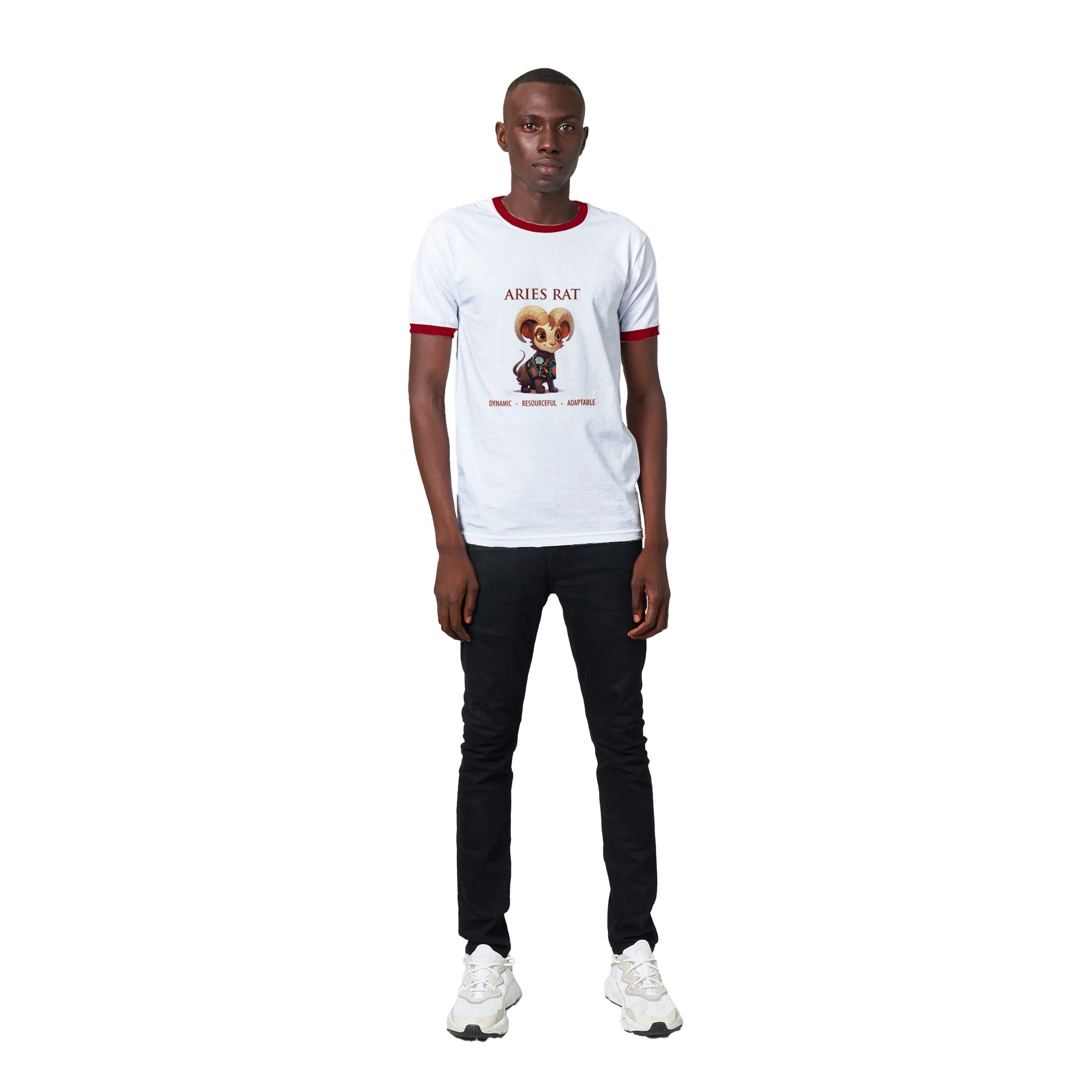 Aries Rat Unisex Ringer T-shirt