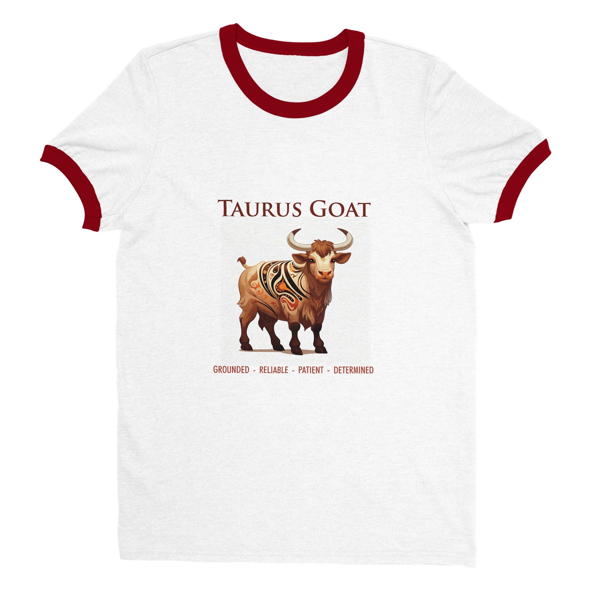 Taurus Goat Unisex Ringer T-shirt