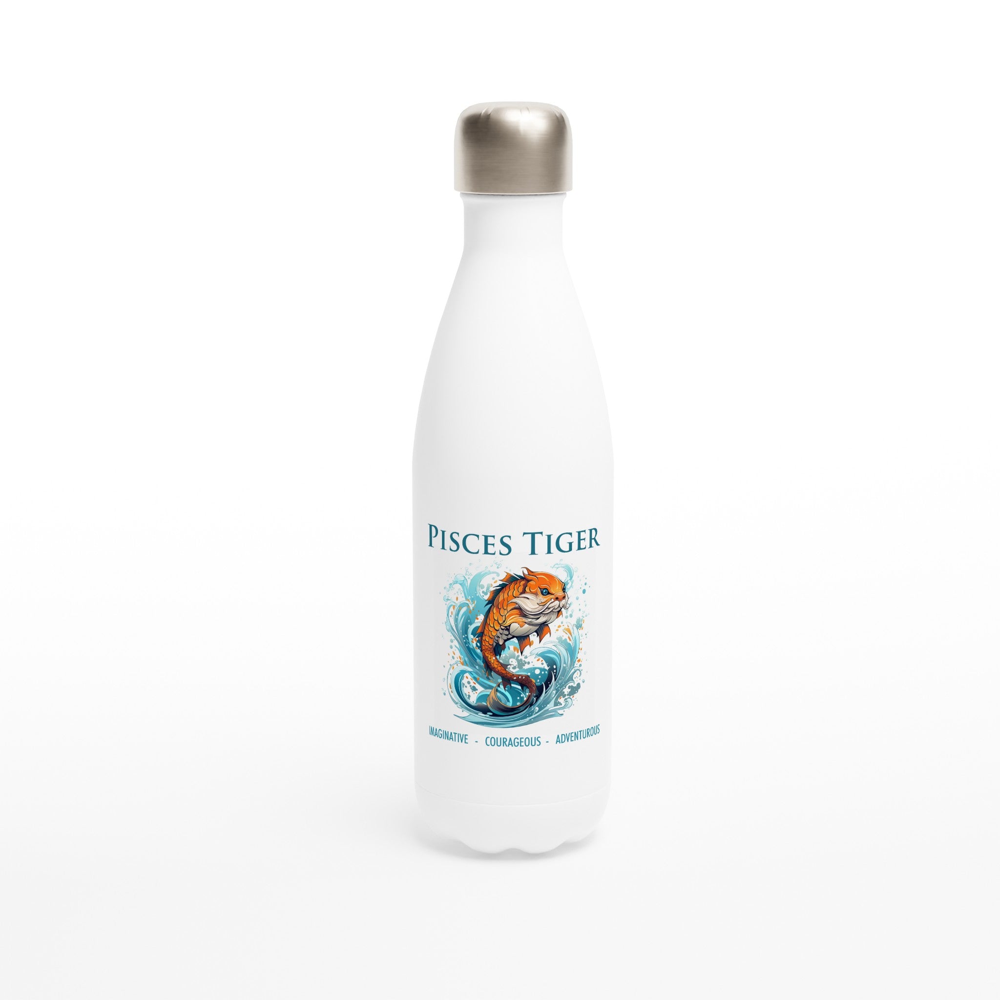 Pisces Tiger i Stainless Steel Water Bottle