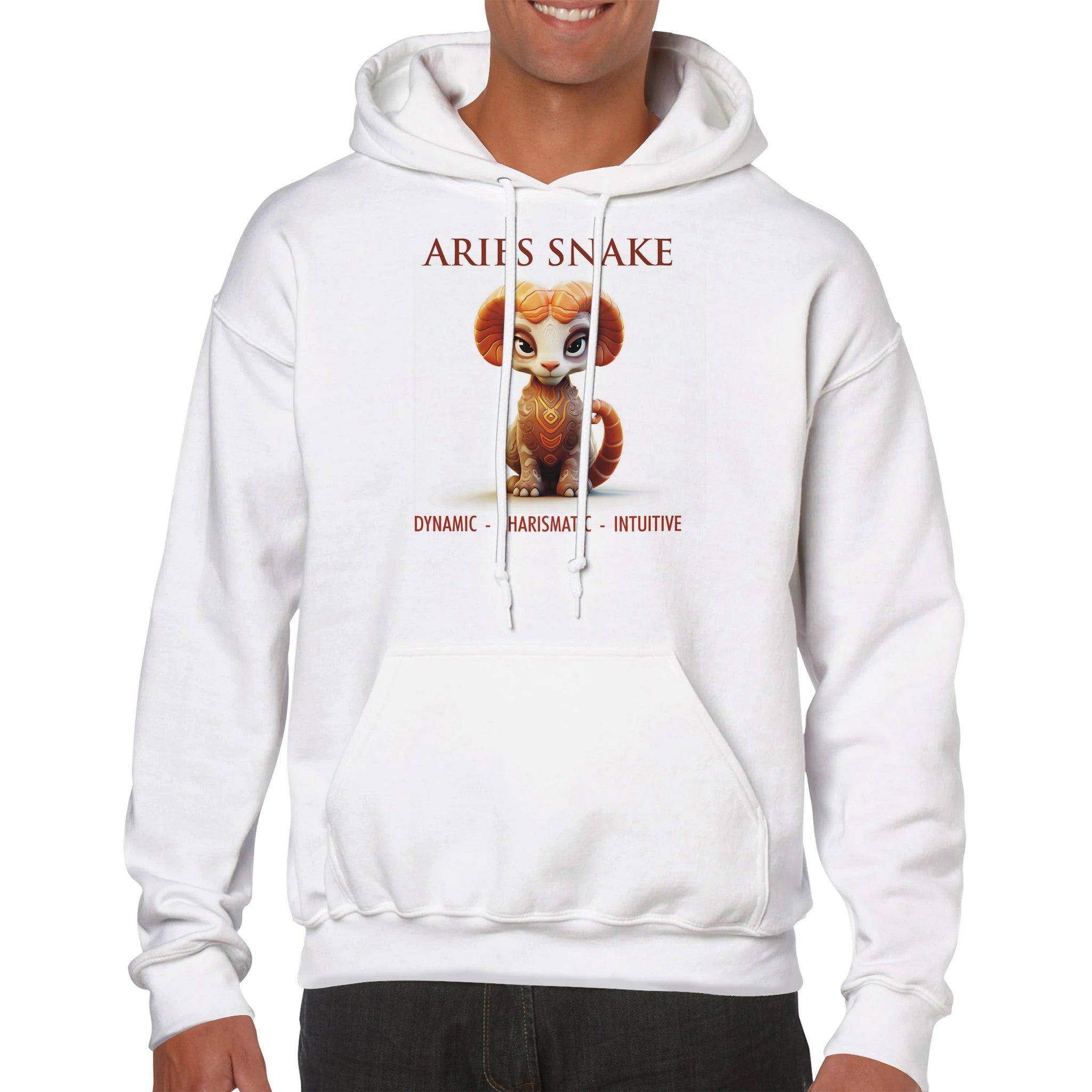 Aries Snake Premium Unisex Pullover Hoodie