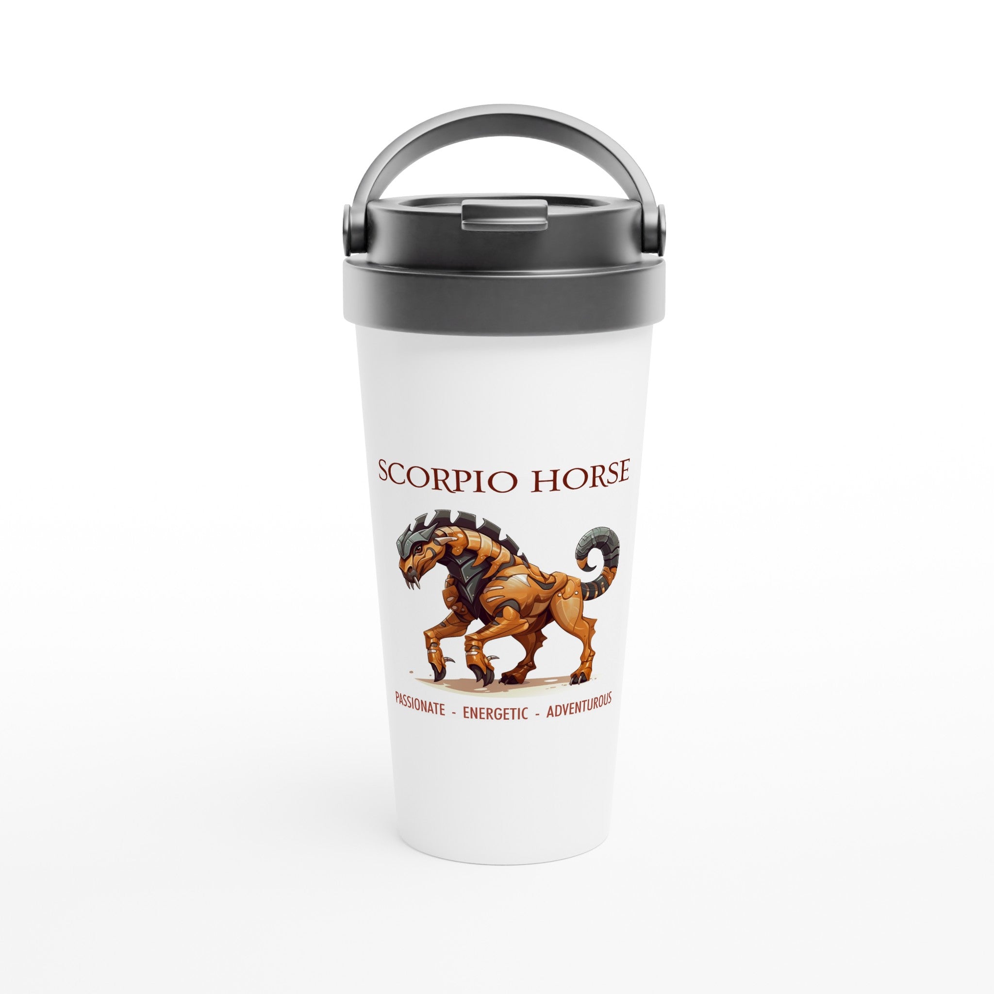 Scorpio Horse Stainless Steel Travel Mug