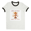 Libra Monkey Unisex Ringer T-shirt