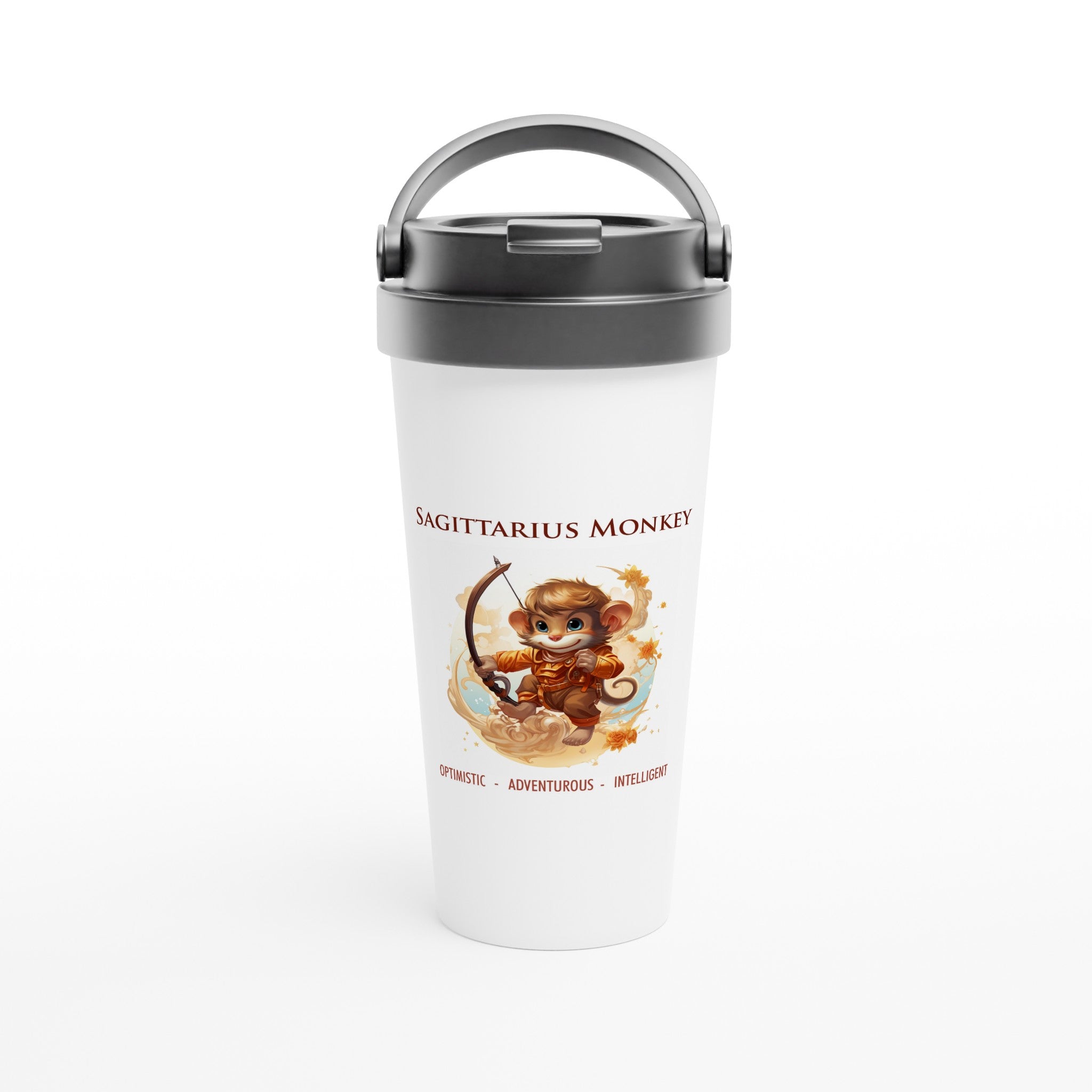 Sagittarius Monkey Stainless Steel Travel Mug