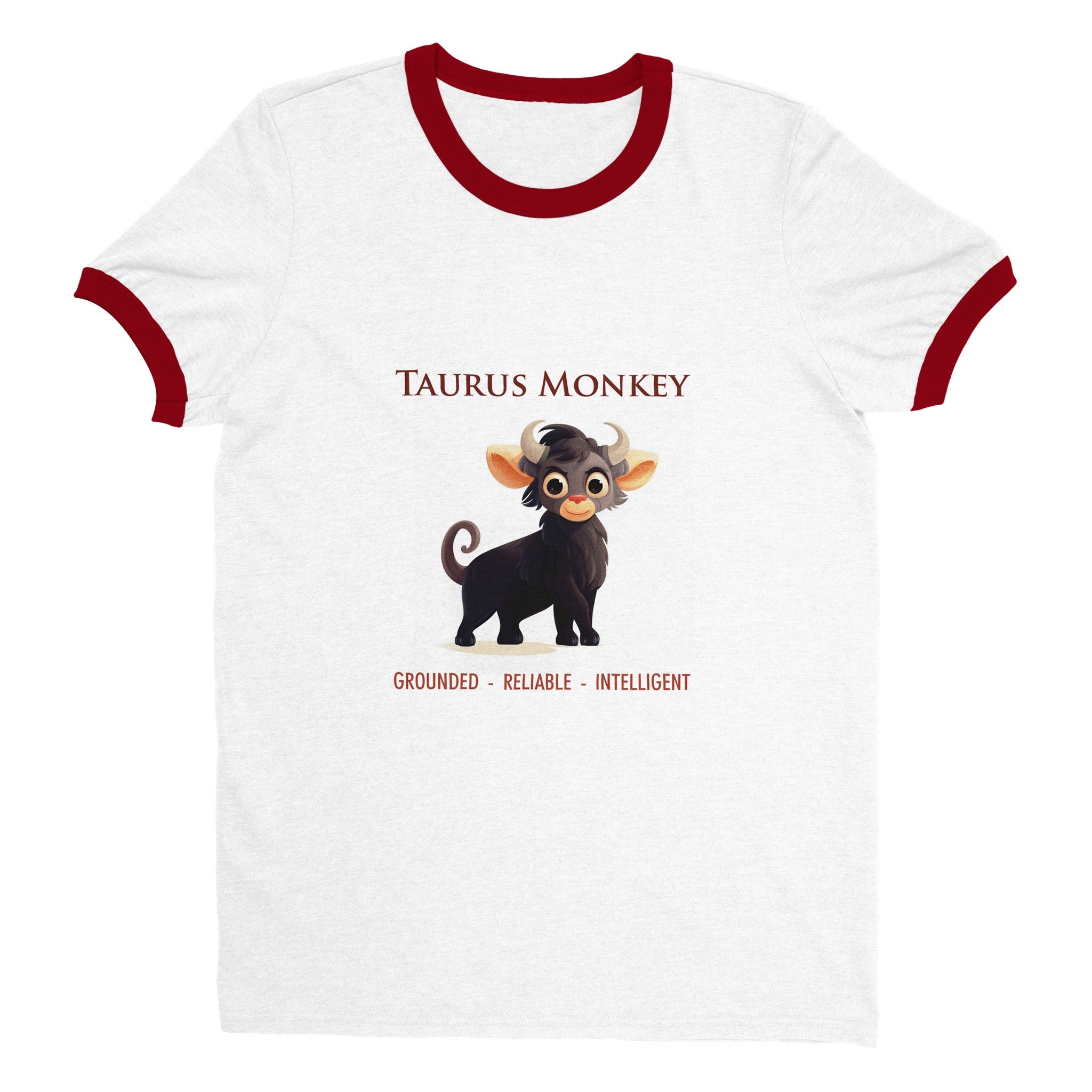Taurus Monkey Unisex Ringer T-shirt