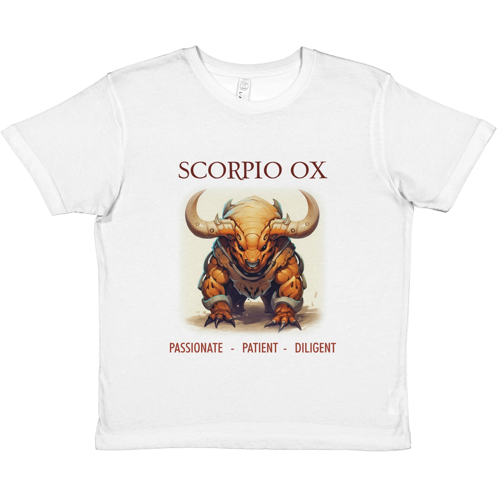 Scorpio Ox Premium Kids Crewneck T-shirt