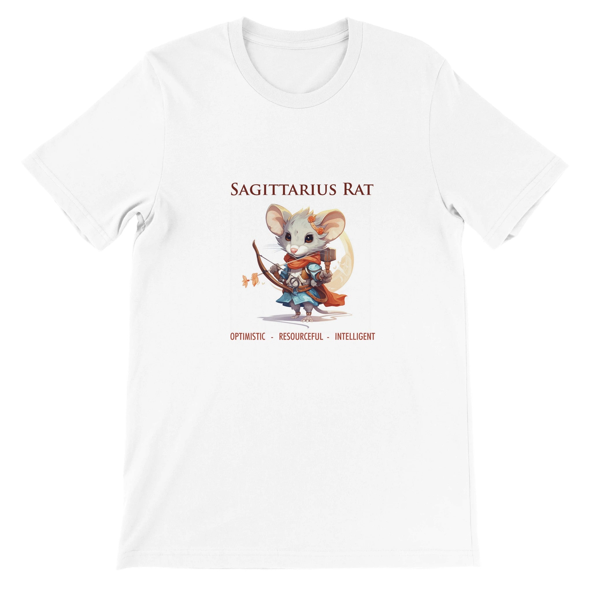 Sagittarius Rat i Premium Unisex Crewneck T-shirt
