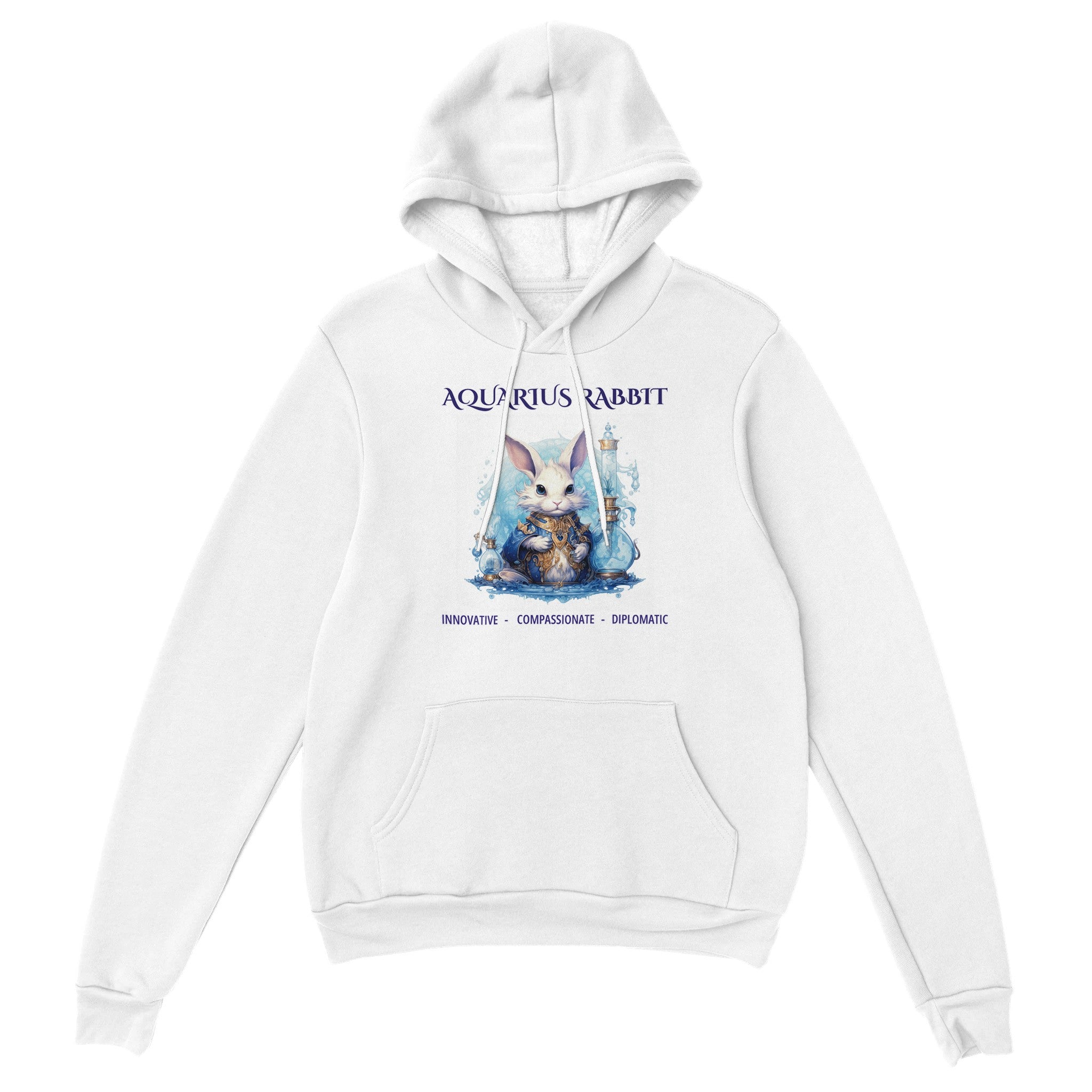 Aquarius Rabbit (2) Premium Unisex Pullover Hoodie