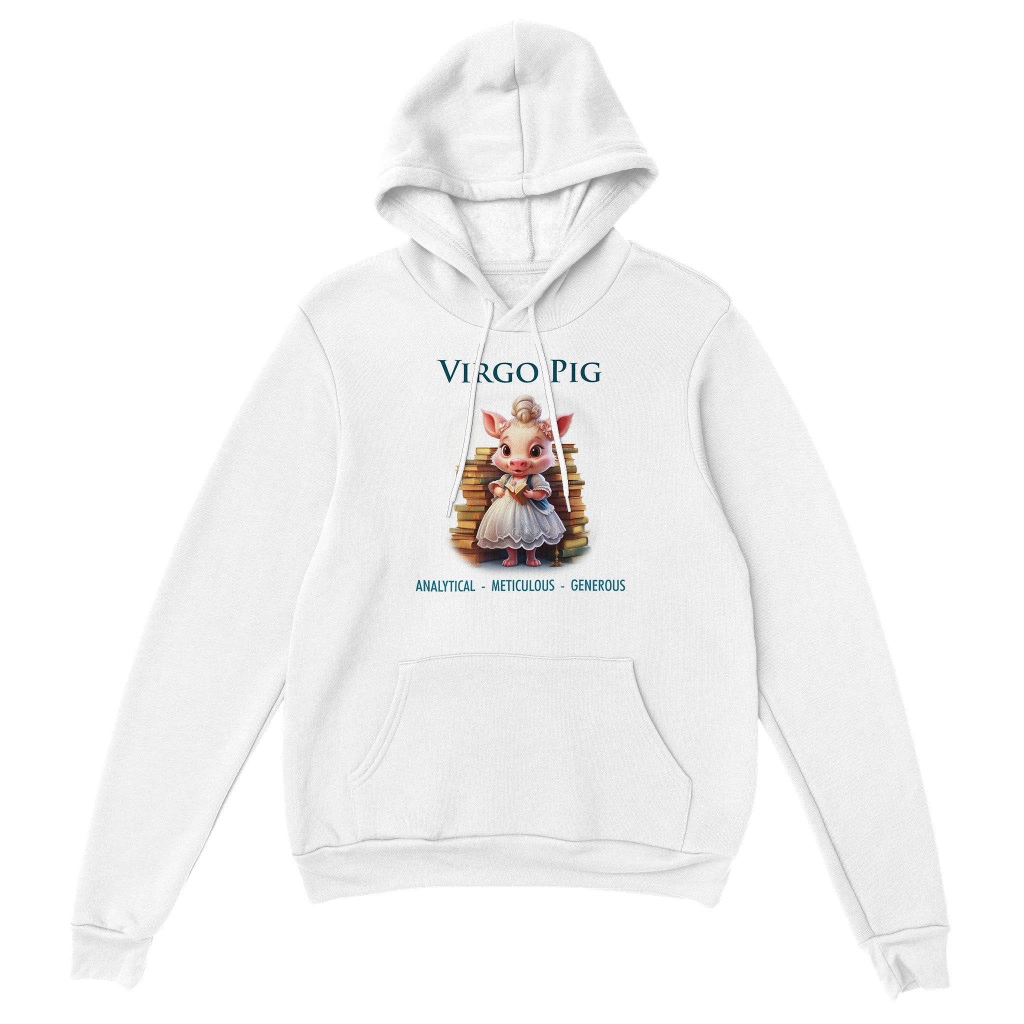 Virgo Pig (F) Premium Unisex Pullover Hoodie