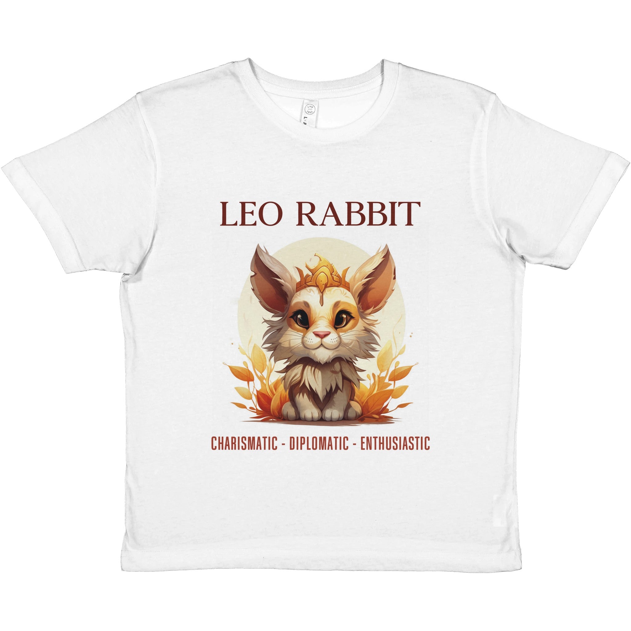 Leo Rabbit (M) Premium Kids Crewneck T-shirt