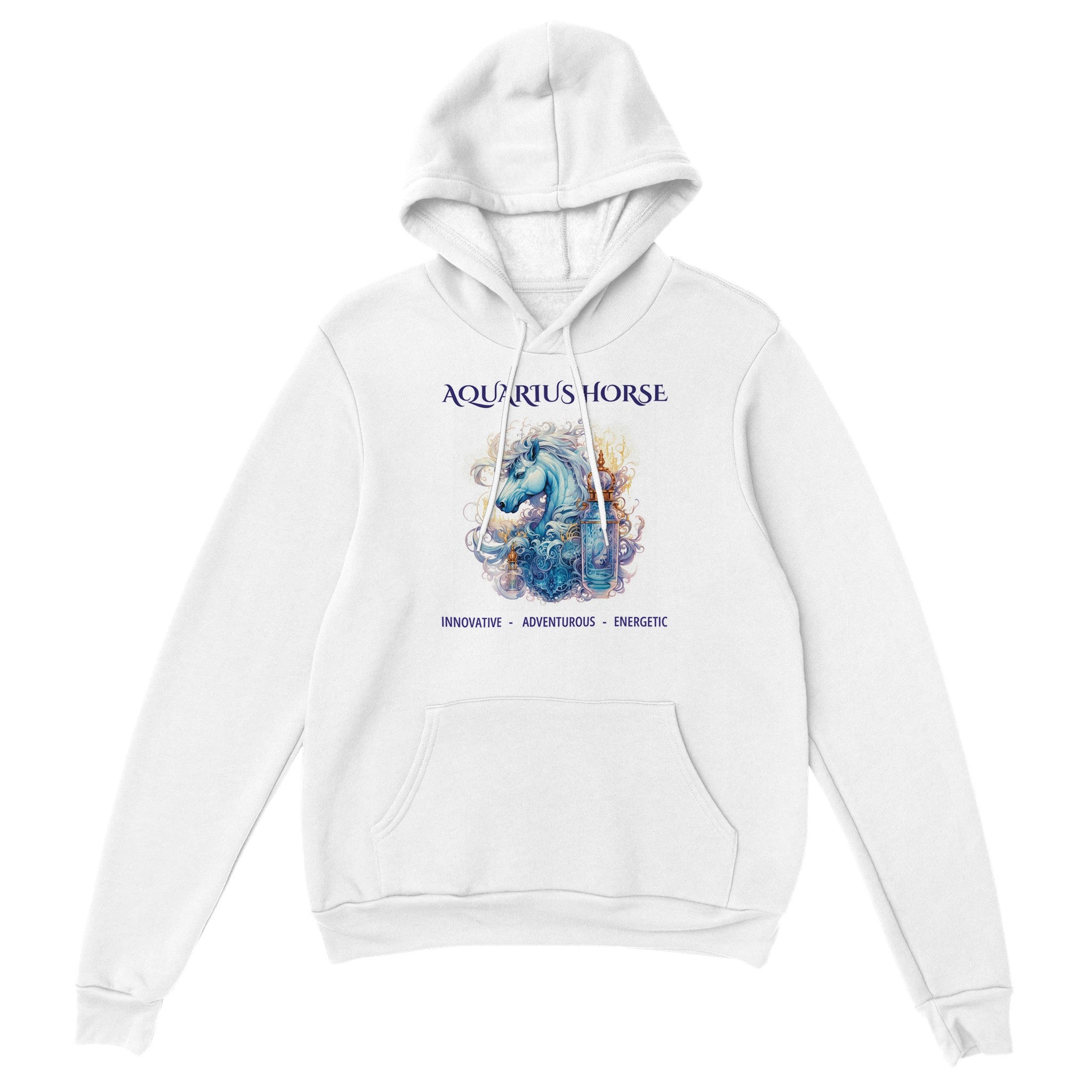 Aquarius Horse (M) Premium Unisex Pullover Hoodie