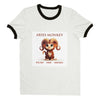 Aries Monkey Unisex Ringer T-shirt