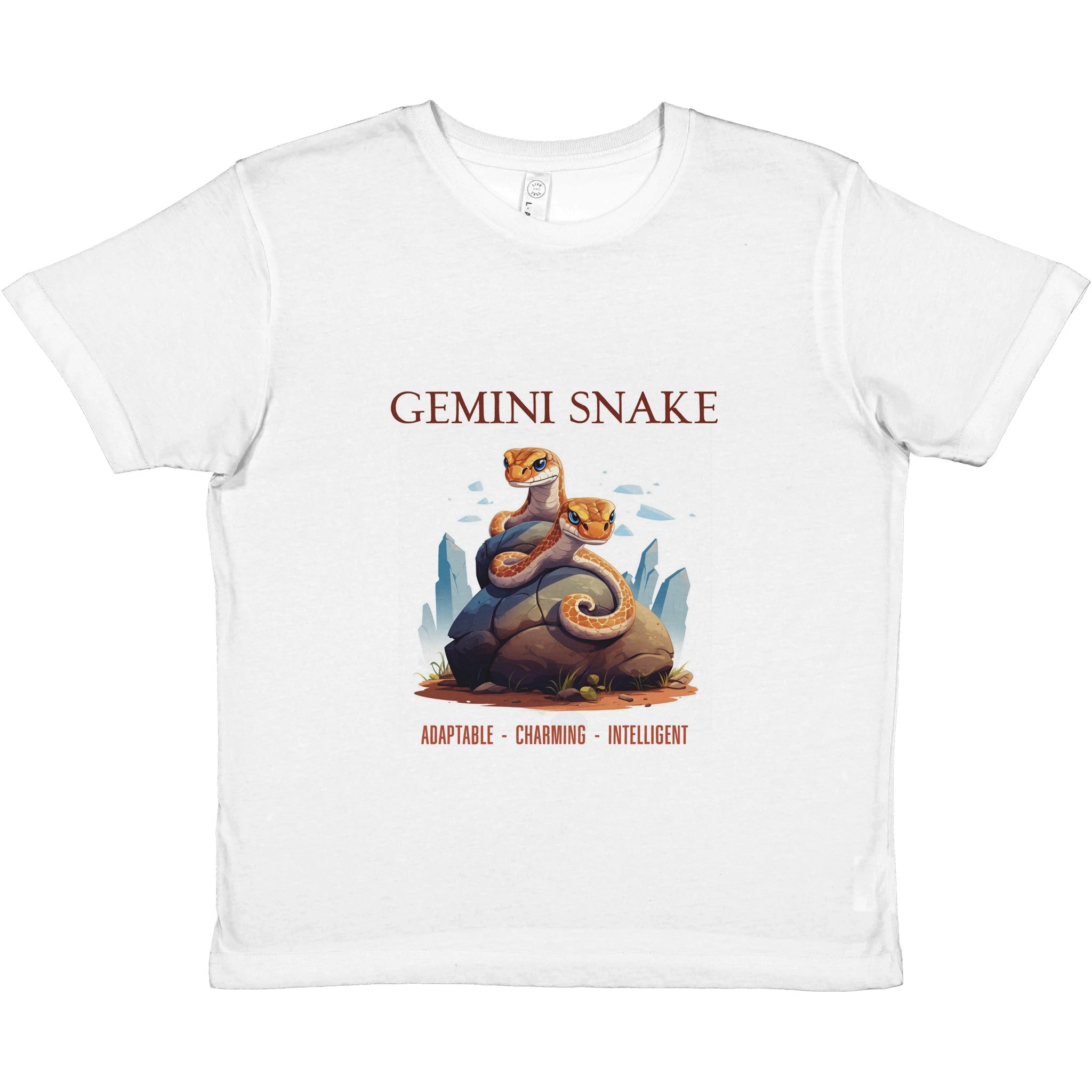 Gemini Snake (2) Premium Kids Crewneck T-shirt
