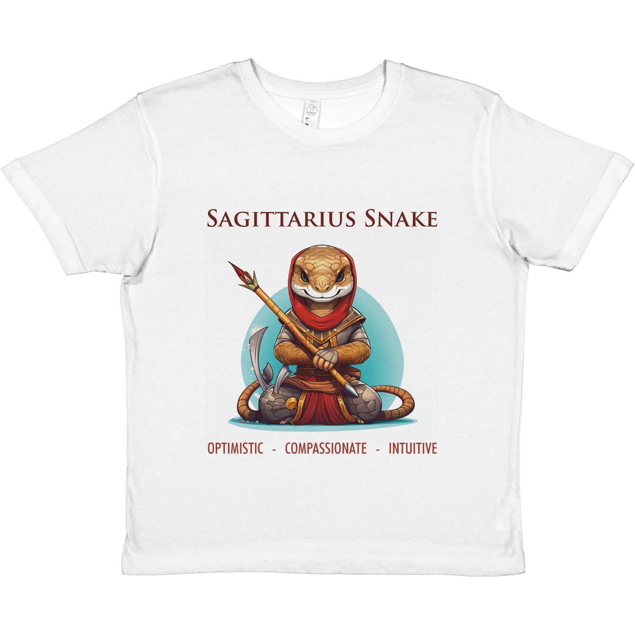 Sagittarius-Snake i Premium Kids Crewneck T-shirt
