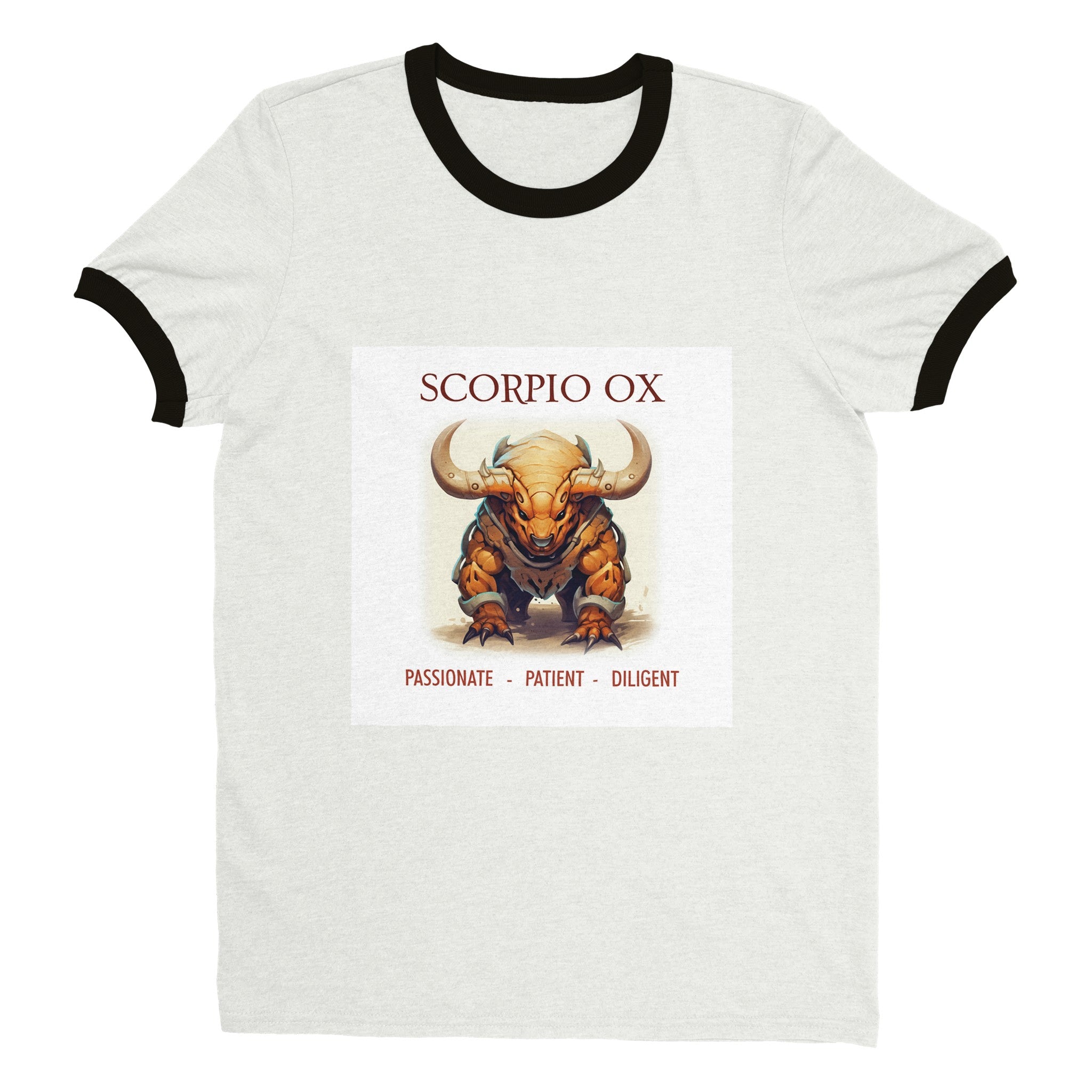 Scorpio Ox Unisex Ringer T-shirt