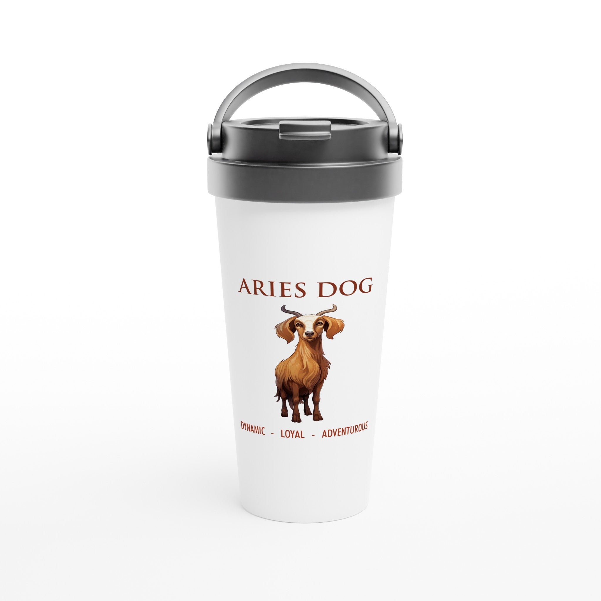 Aries Dog i Stainless Steel Travel Mug