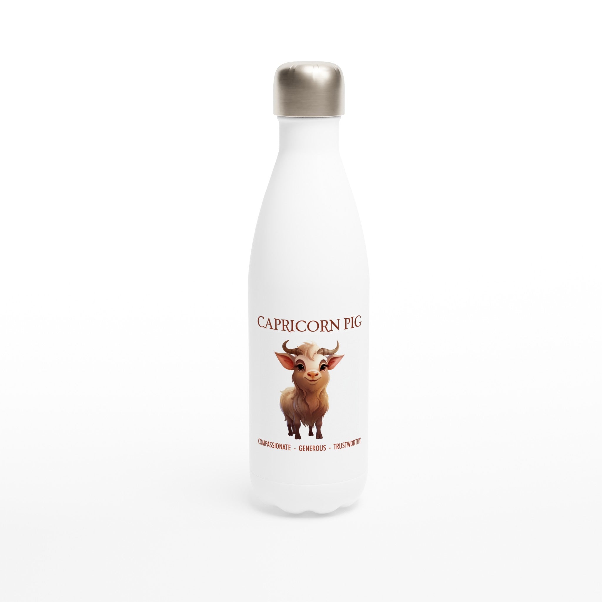 Capricorn Pig Stainless Steel Water Bottle
