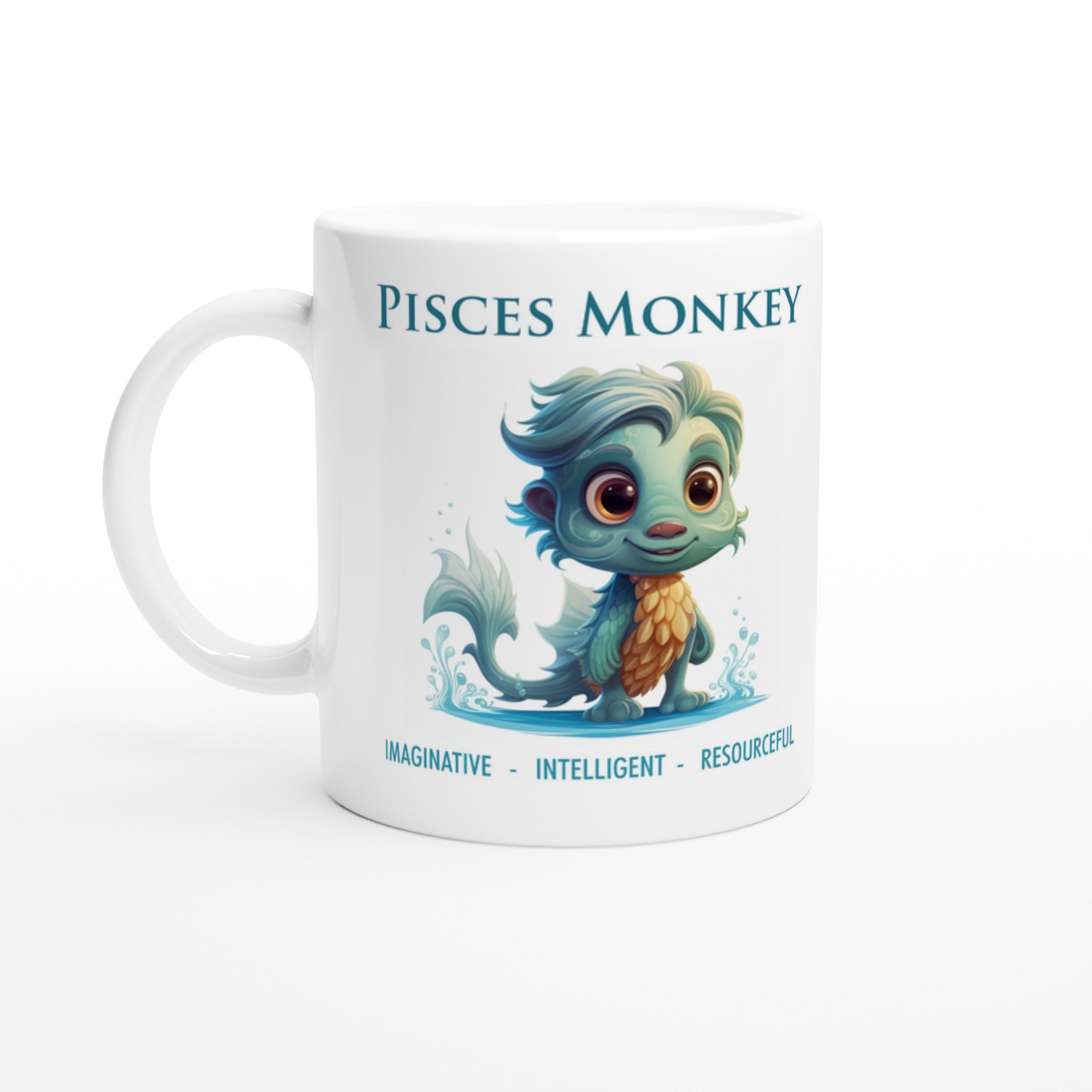Pisces Monkey (M) Ceramic Mug
