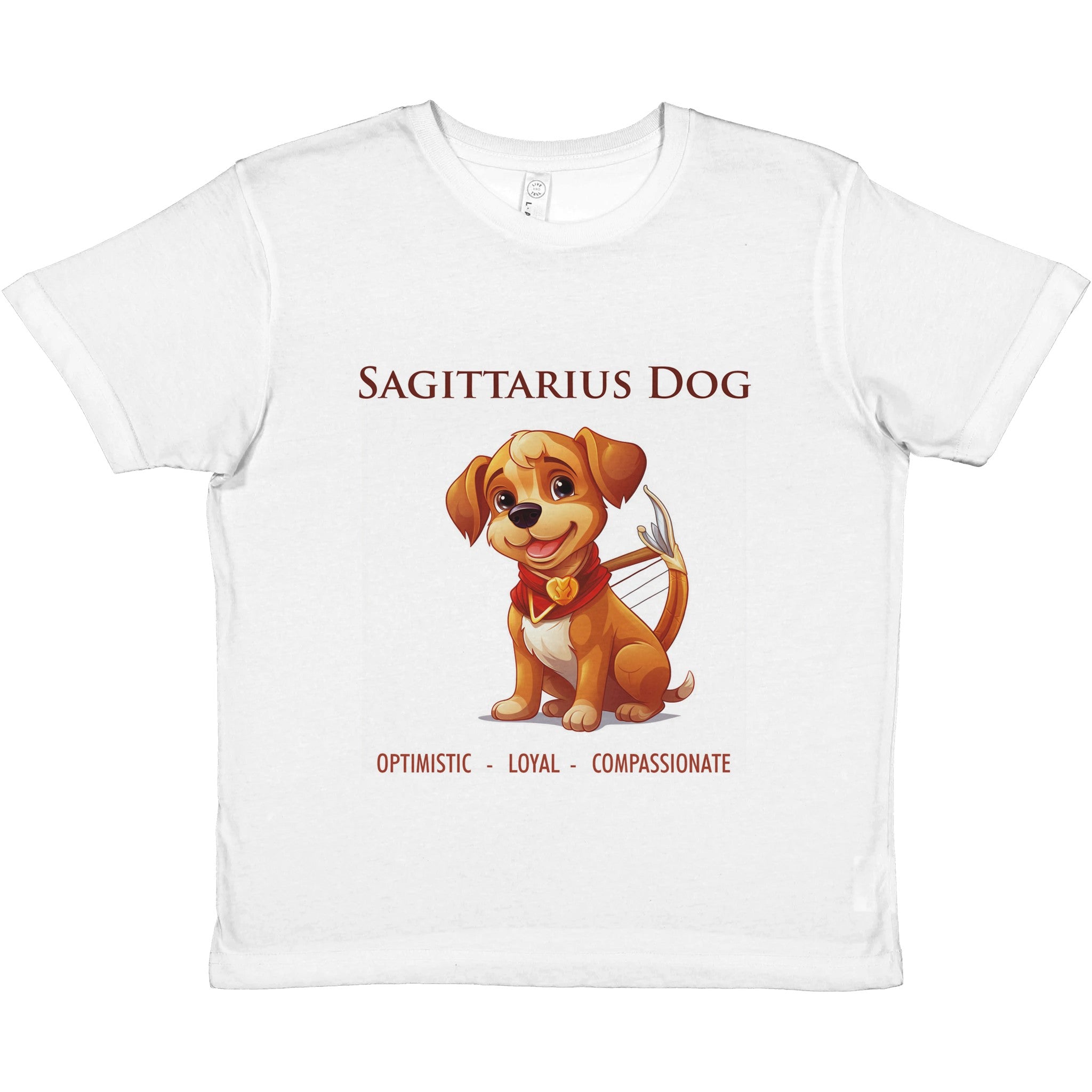 Sagittarius Dog Premium Kids Crewneck T-shirt