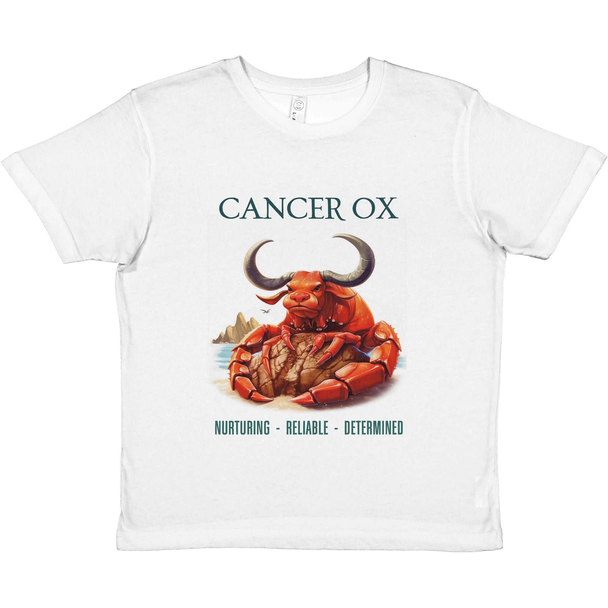 Cancer Ox i Premium Kids Crewneck T-shirt