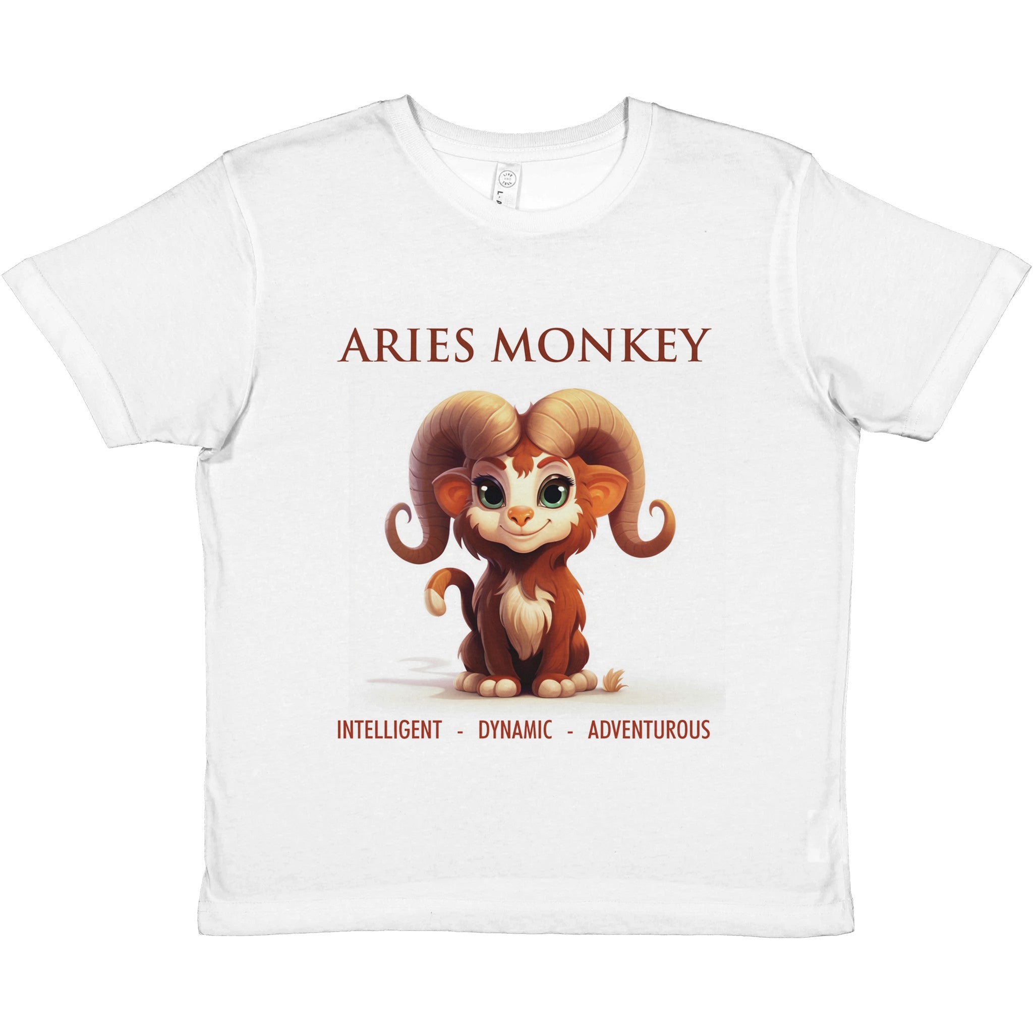 Aries-Monkey Crewneck T-shirt