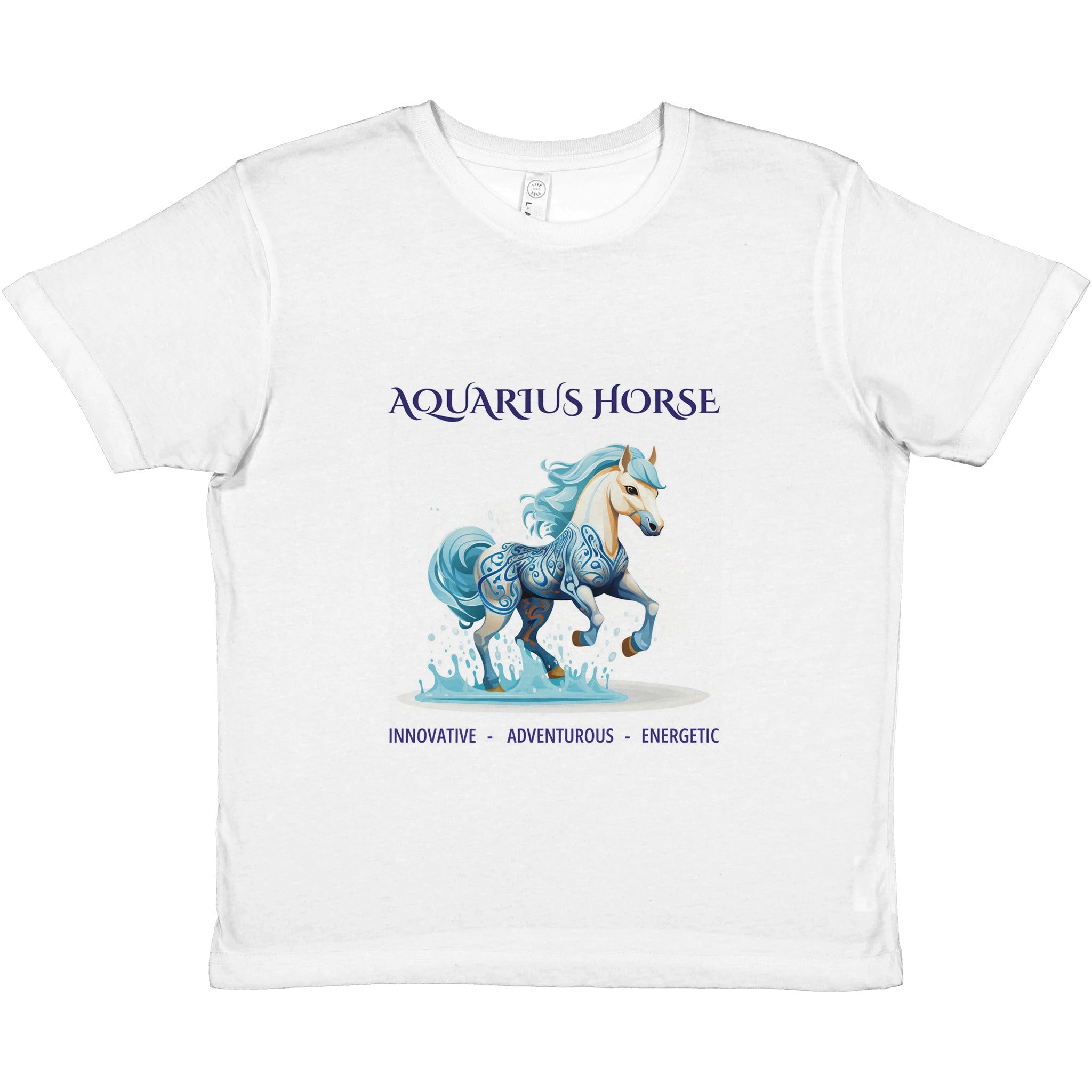 Aquarius Horse (F) Premium Kids Crewneck T-shirt