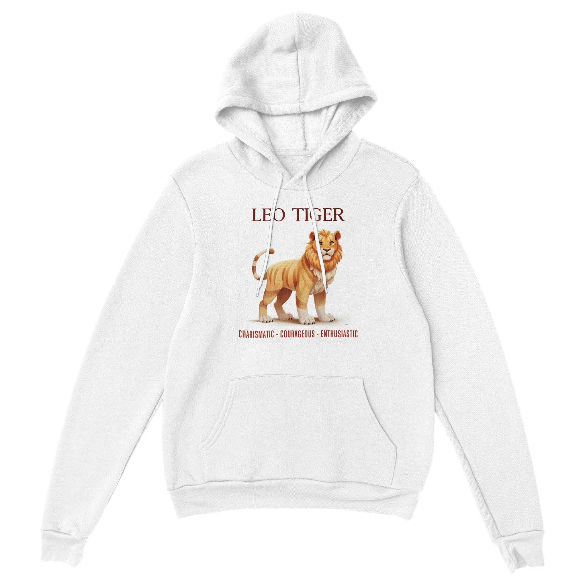 Leo Tiger (M) Premium Unisex Pullover Hoodie