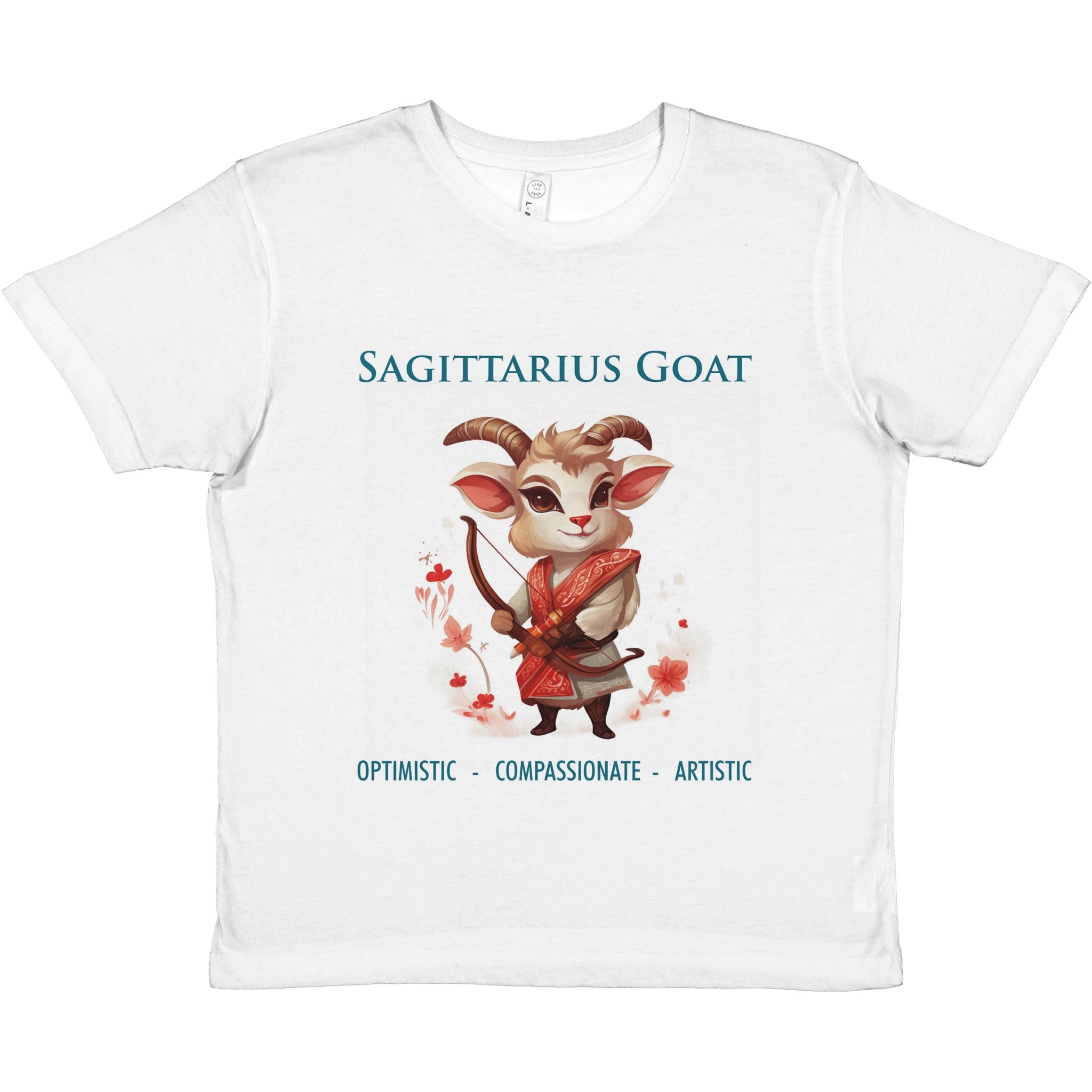 Sagittarius Goat i Premium Kids Crewneck T-shirt