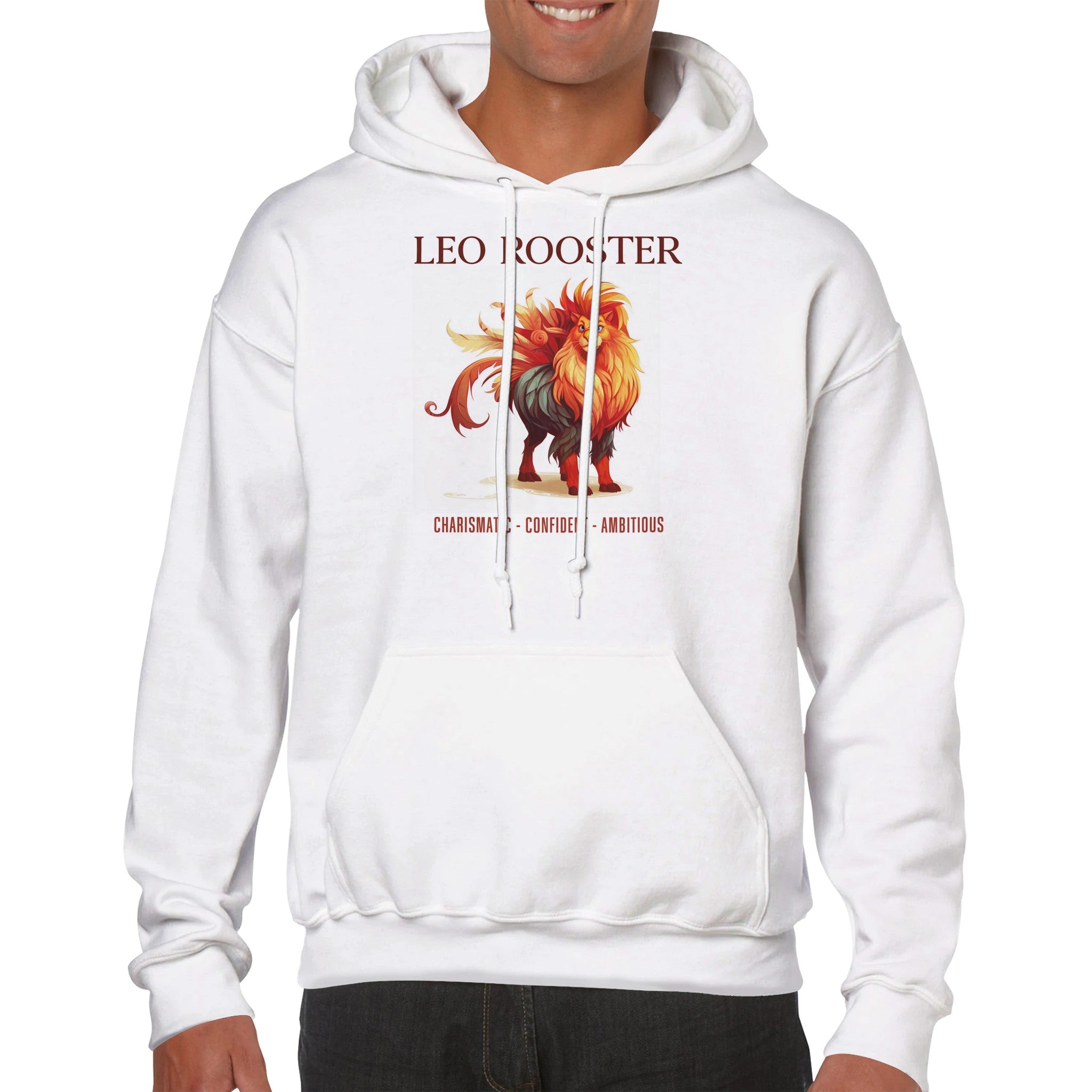 Leo Rooster (F) Premium Unisex Pullover Hoodie