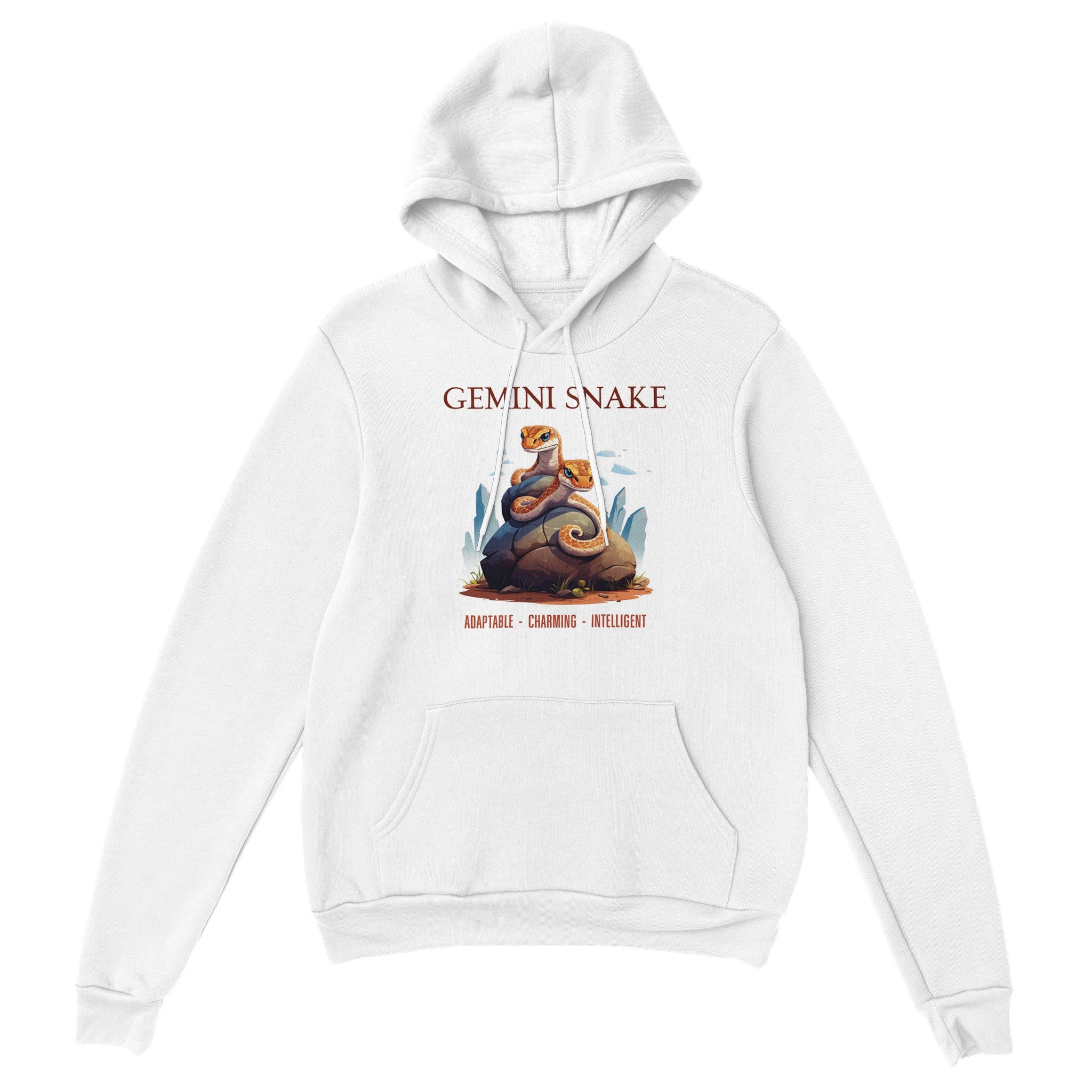 Gemini Snake (2) Premium Unisex Pullover Hoodie