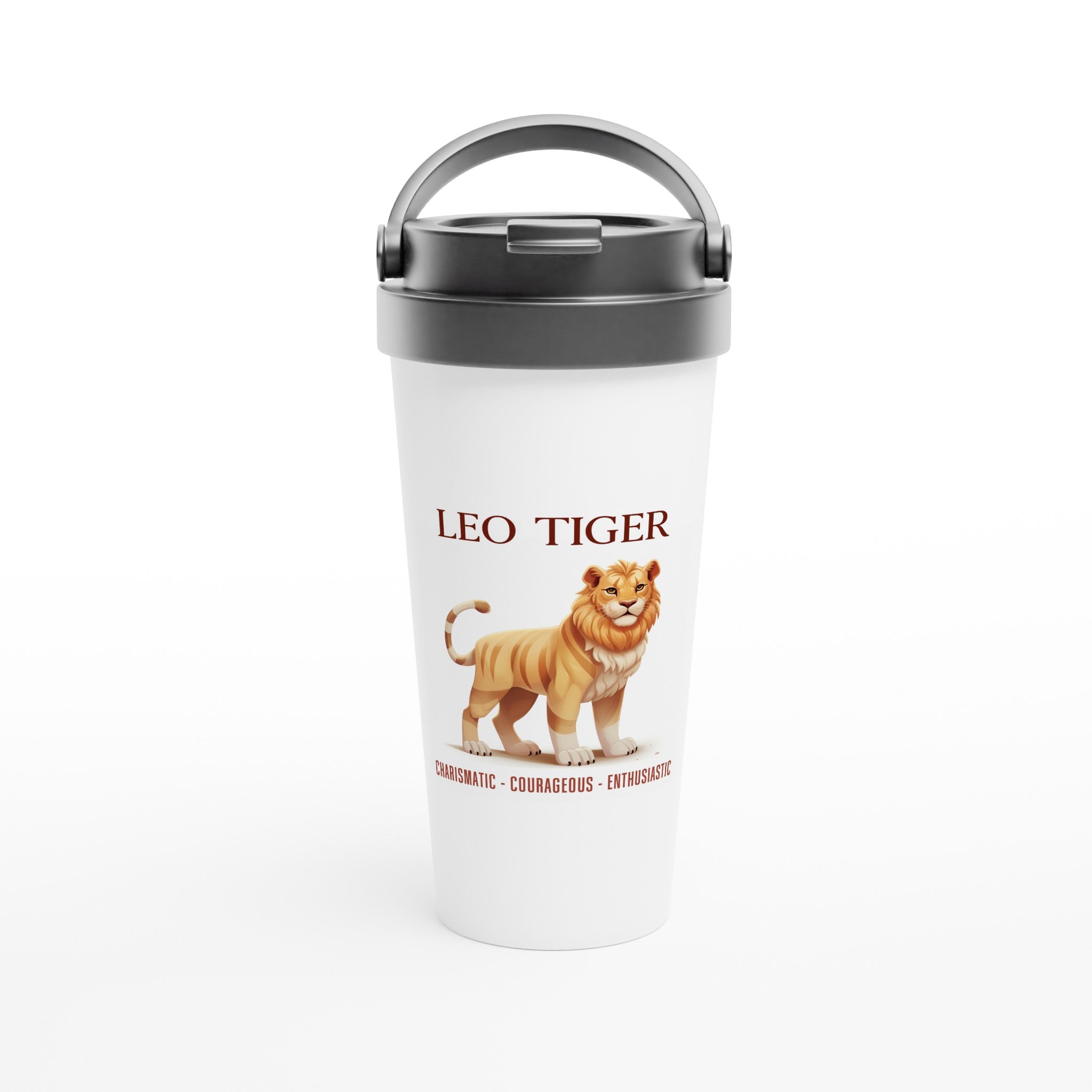 Leo Tiger (M) Stainless Steel Travel Mug