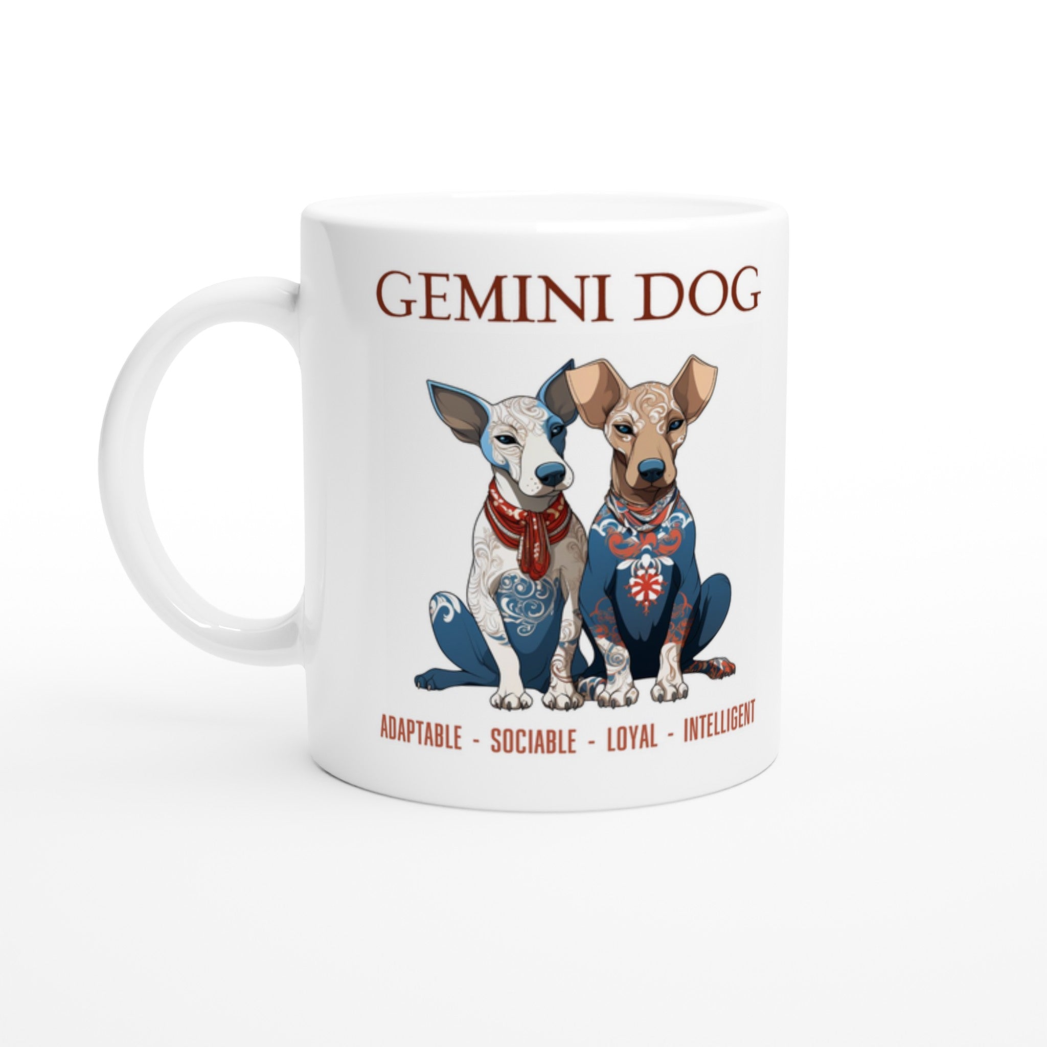 Gemini Dog (2) Ceramic Mug