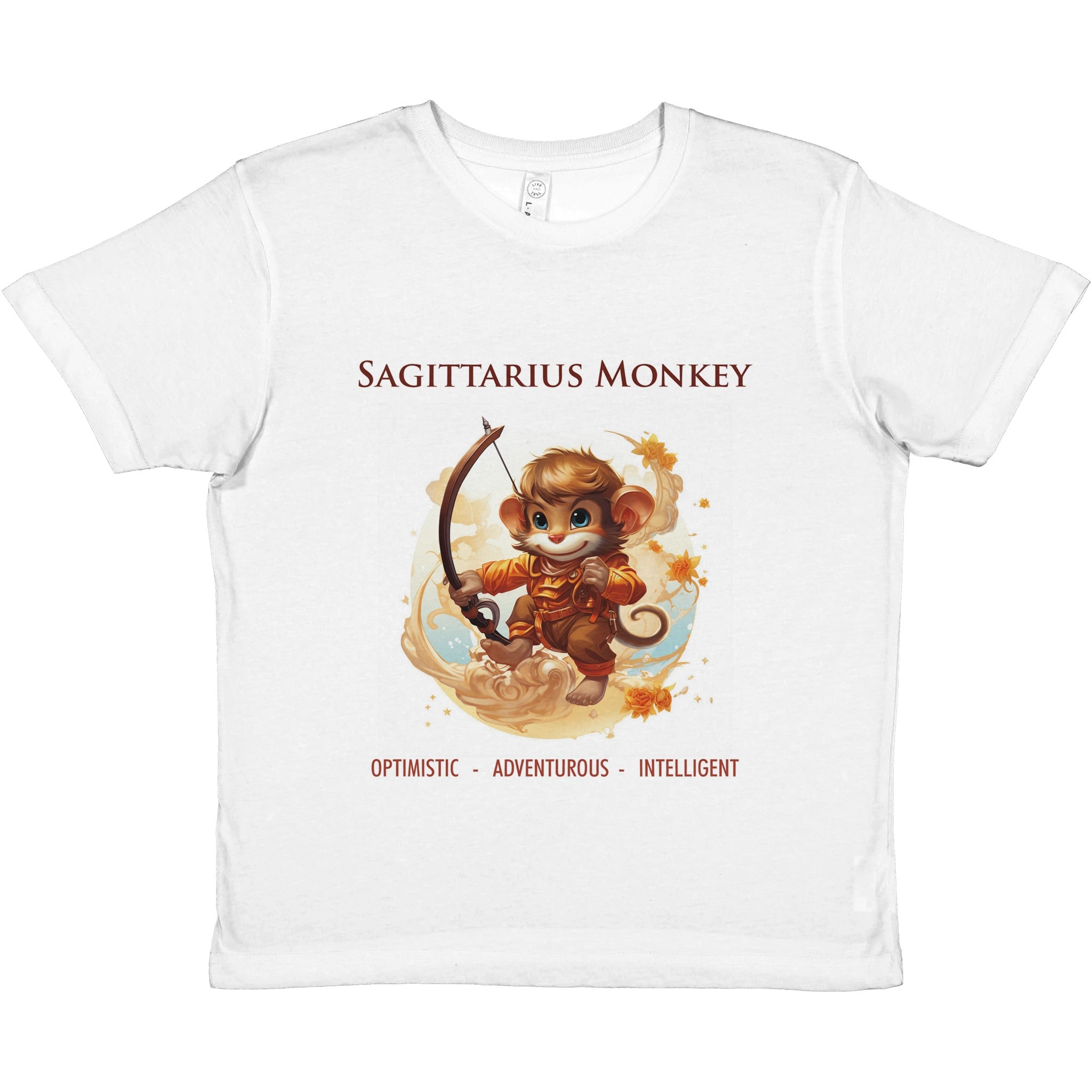 Sagittarius Monkey Premium Kids Crewneck T-shirt
