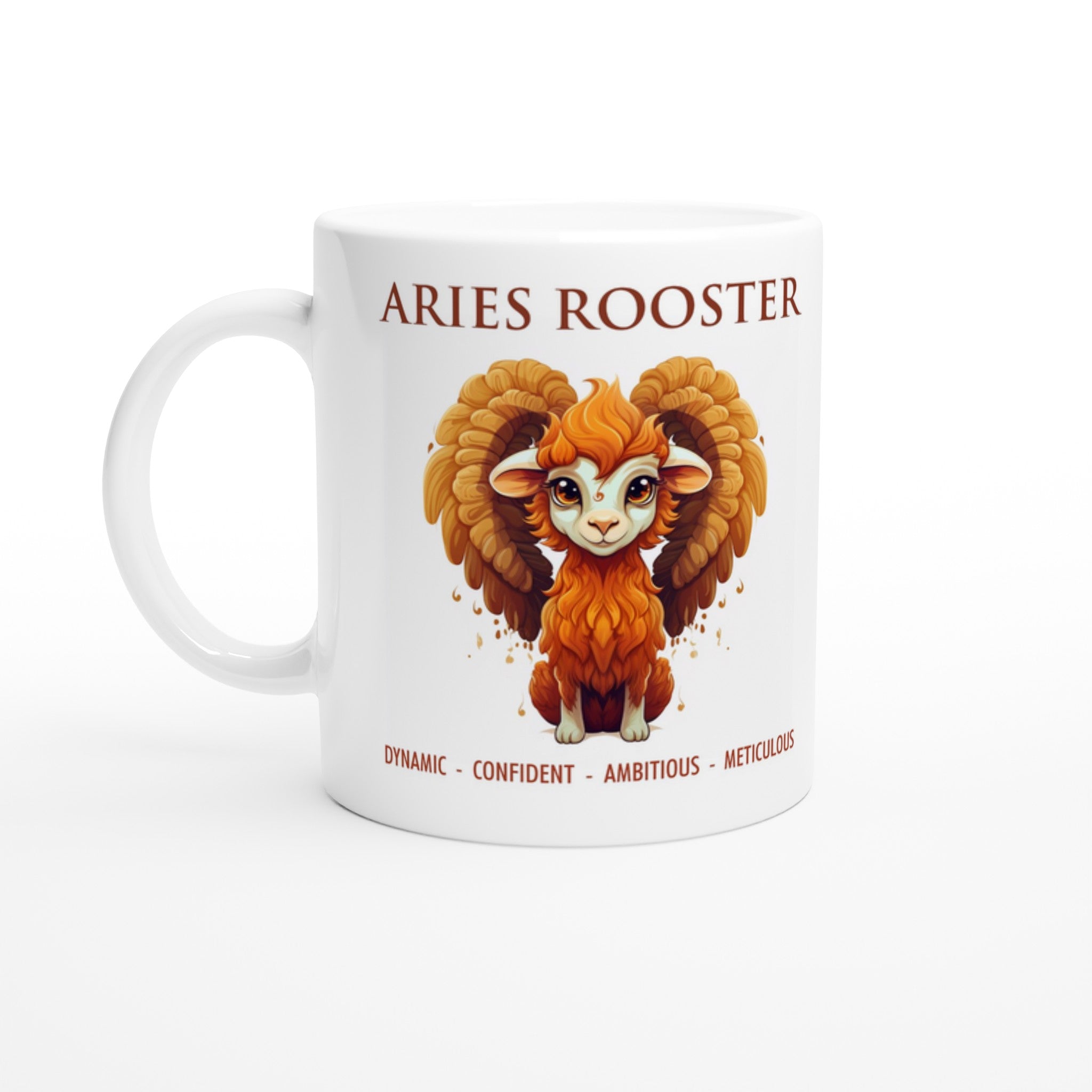 Aries Rooster F Ceramic Mug
