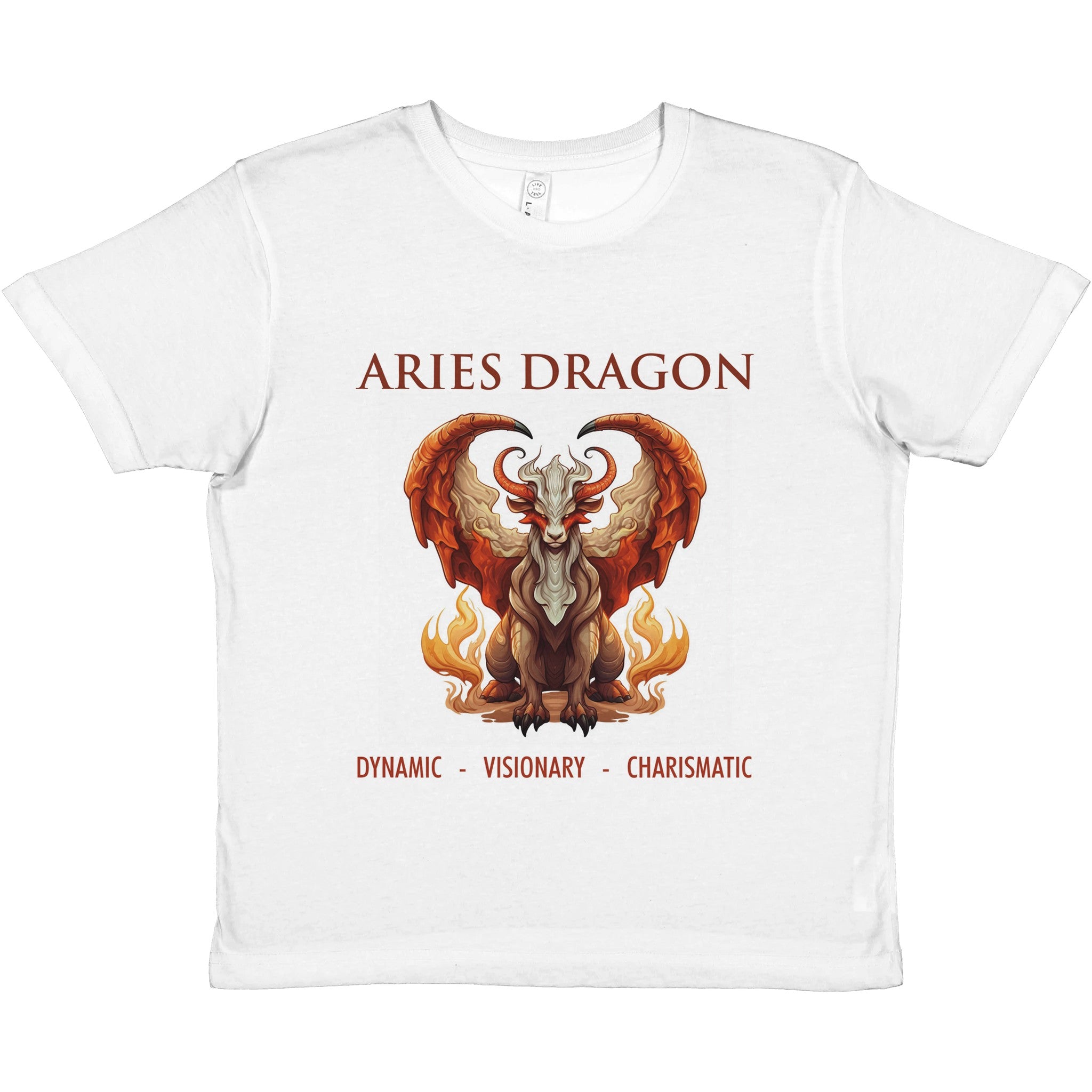 Aries Dragon Premium Kids Crewneck T-shirt