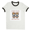 Gemini Tiger (Kids) Unisex Ringer T-shirt