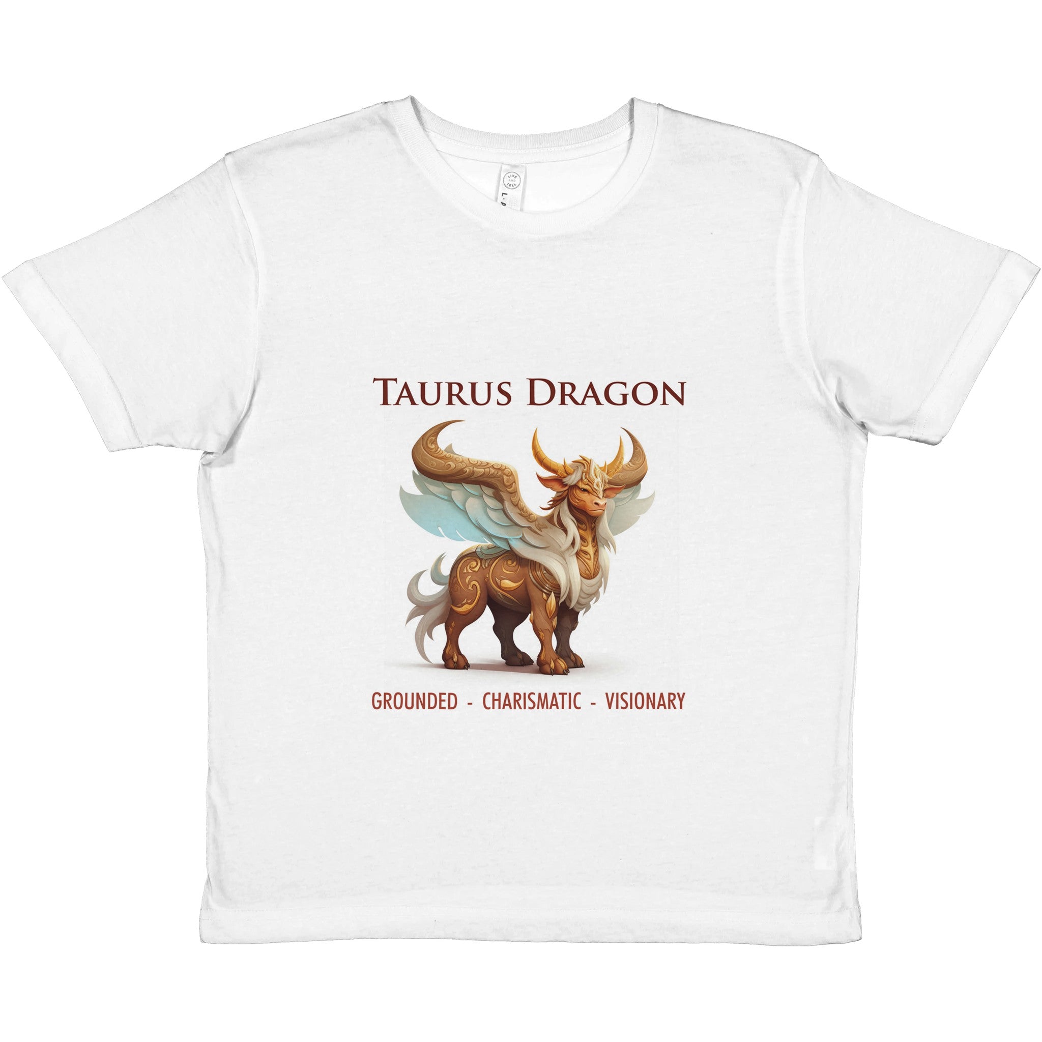 Taurus Dragon Premium Kids Crewneck T-shirt