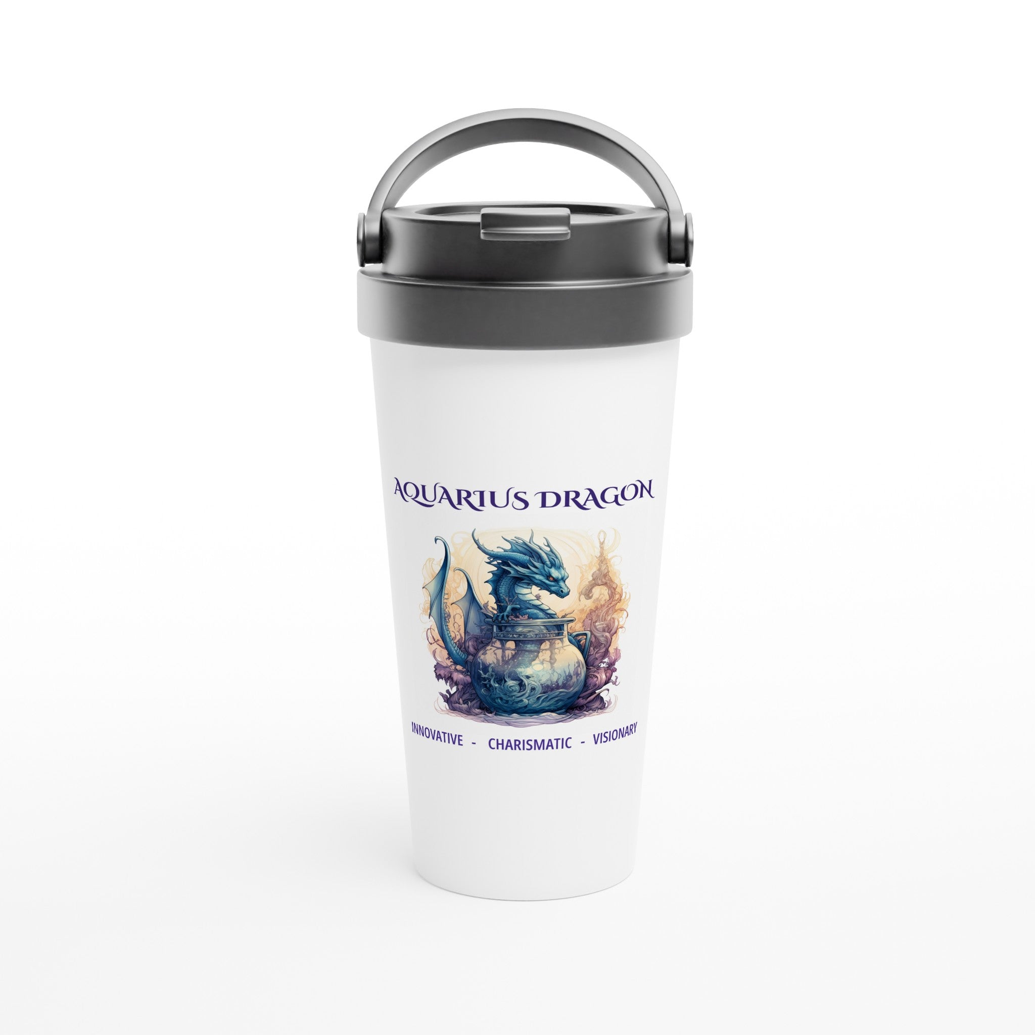 Aquarius Dragon Stainless Steel Travel Mug