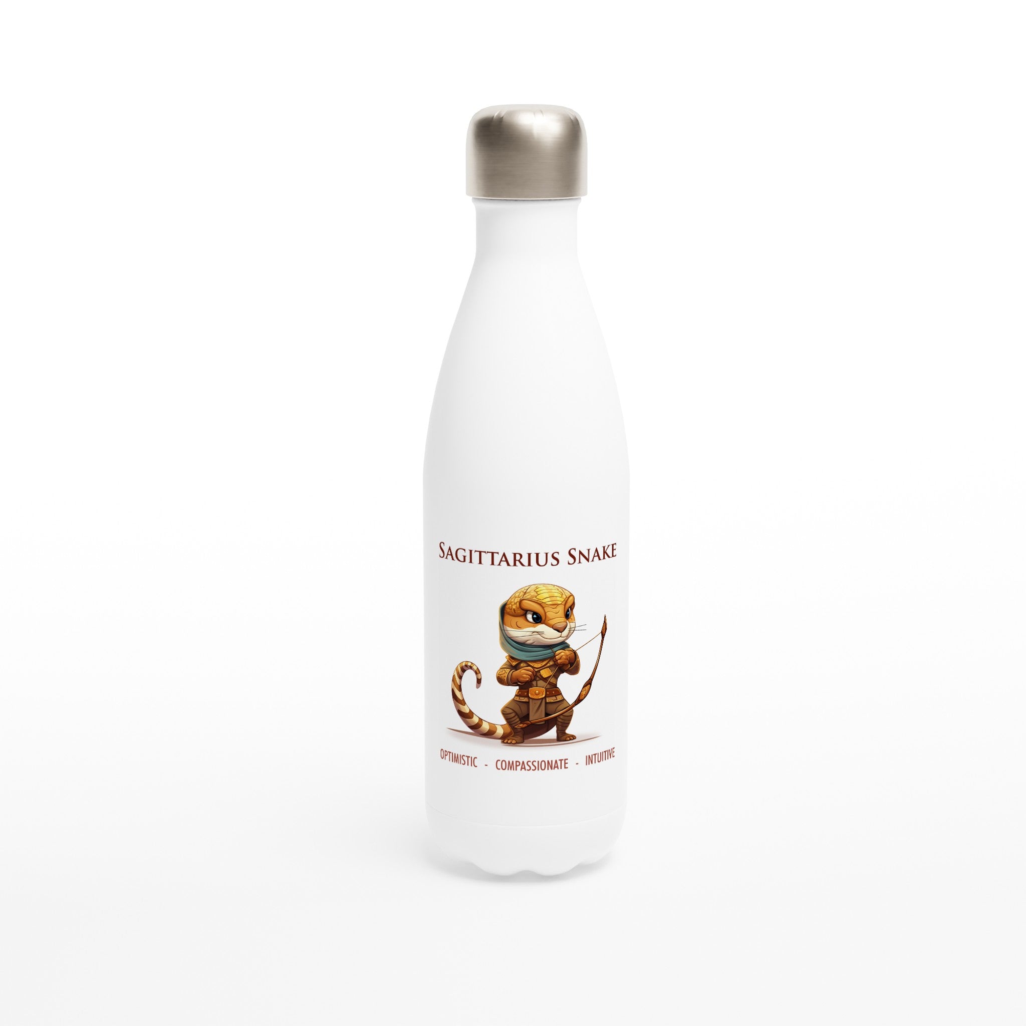 Sagittarius Snake Stainless Steel Water Bottle