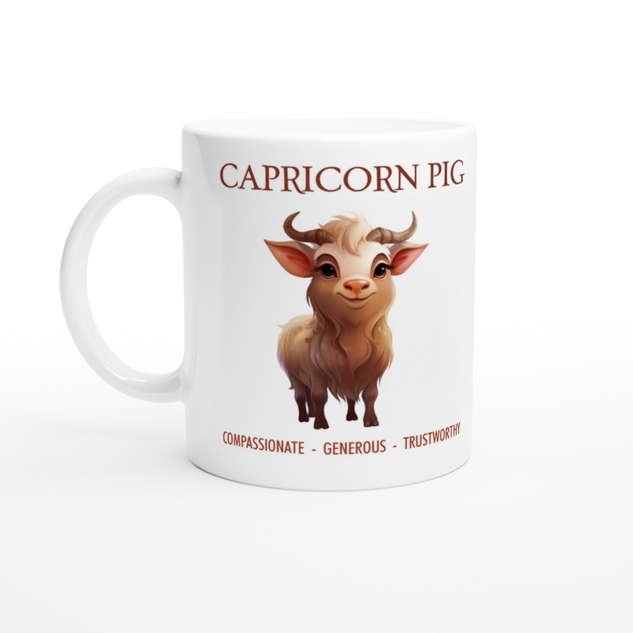 Capricorn Pig Ceramic Mug