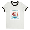 Pisces Pig Unisex Ringer T-shirt
