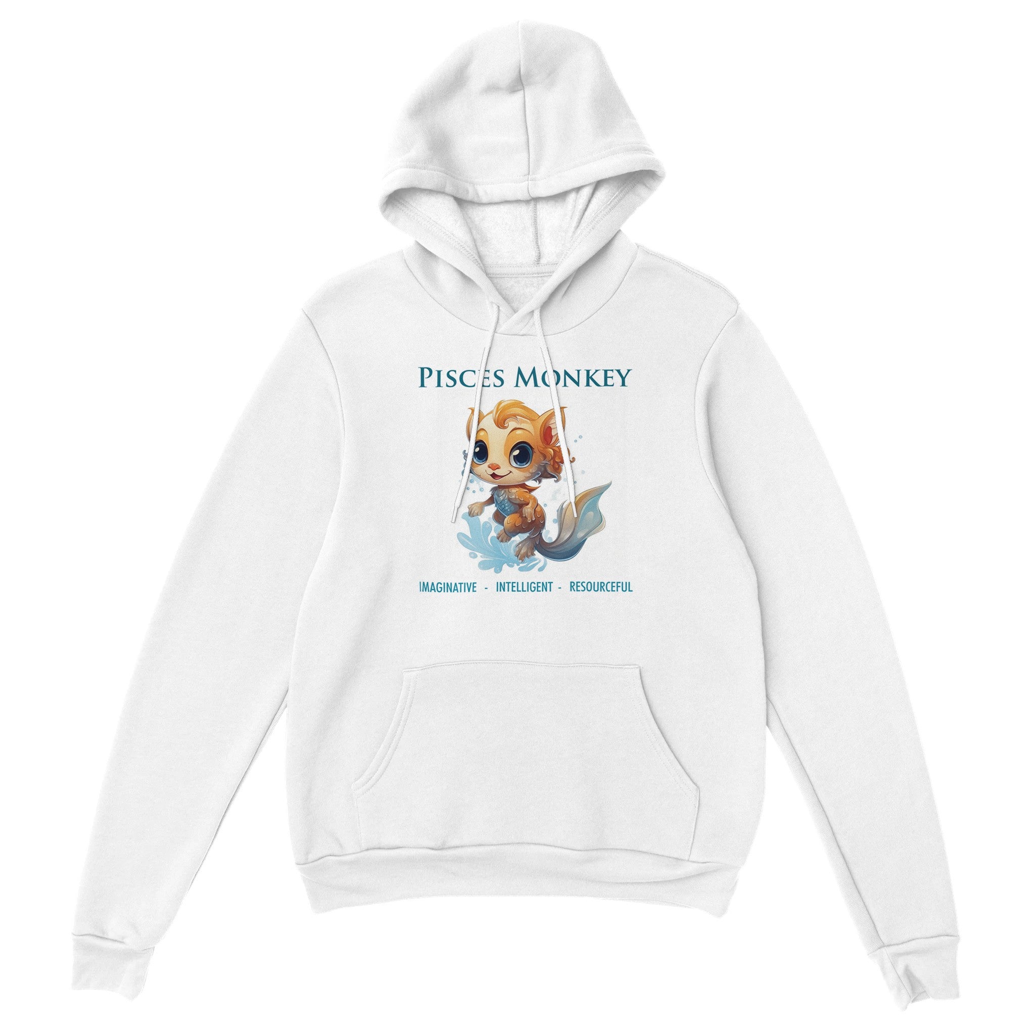 Pisces Monkey (F) Premium Unisex Pullover Hoodie