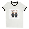 Gemini Pig (M) Unisex Ringer T-shirt