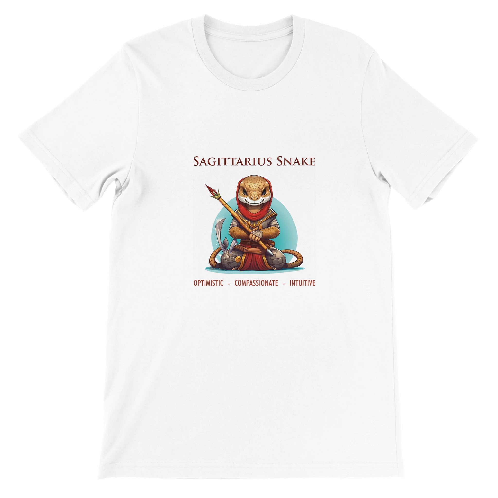 Sagittarius Snake i Premium Unisex Crewneck T-shirt