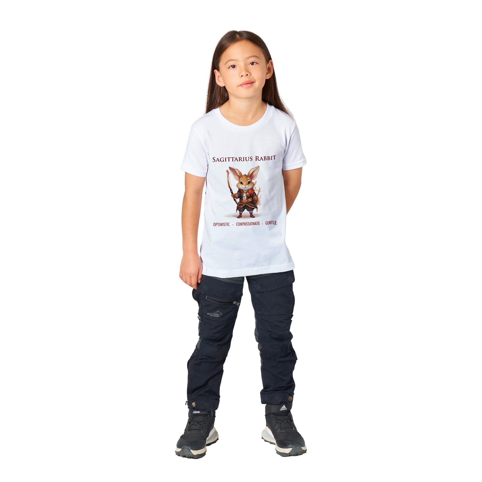 Sagittarius-Rabbit Premium Kids Crewneck T-shirt